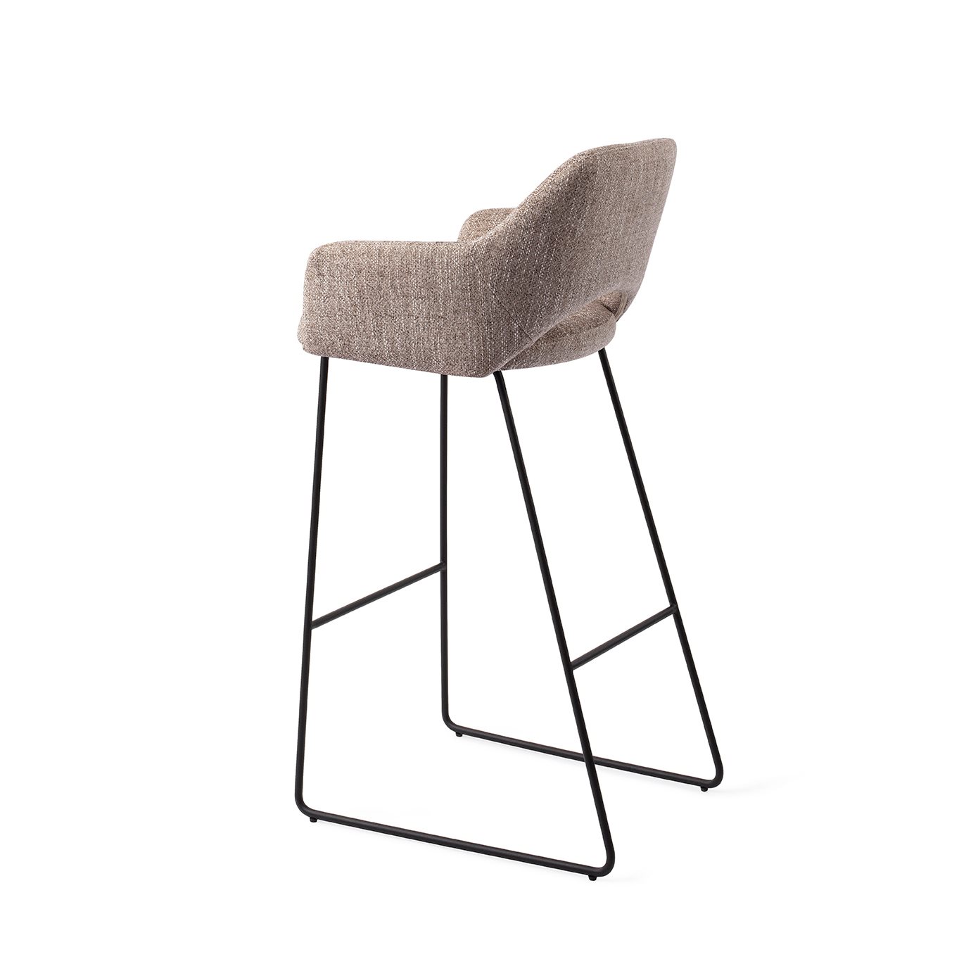 Jesper Home Barhocker Yanai Biscuit-Beach Slide Schwarz Tresenhöhe (65cm)