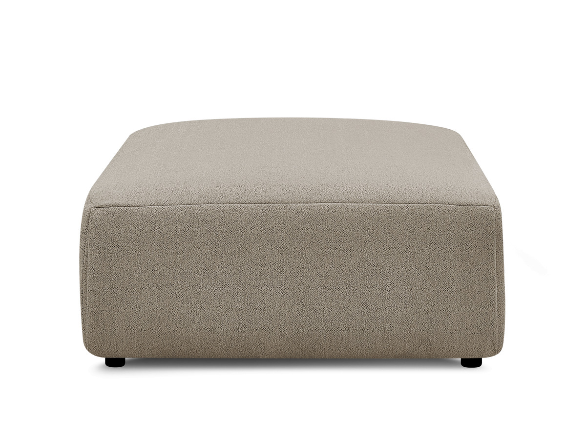 Bobochic Jana Pouf 94 × 114 cm Melange-Stoff Taupe