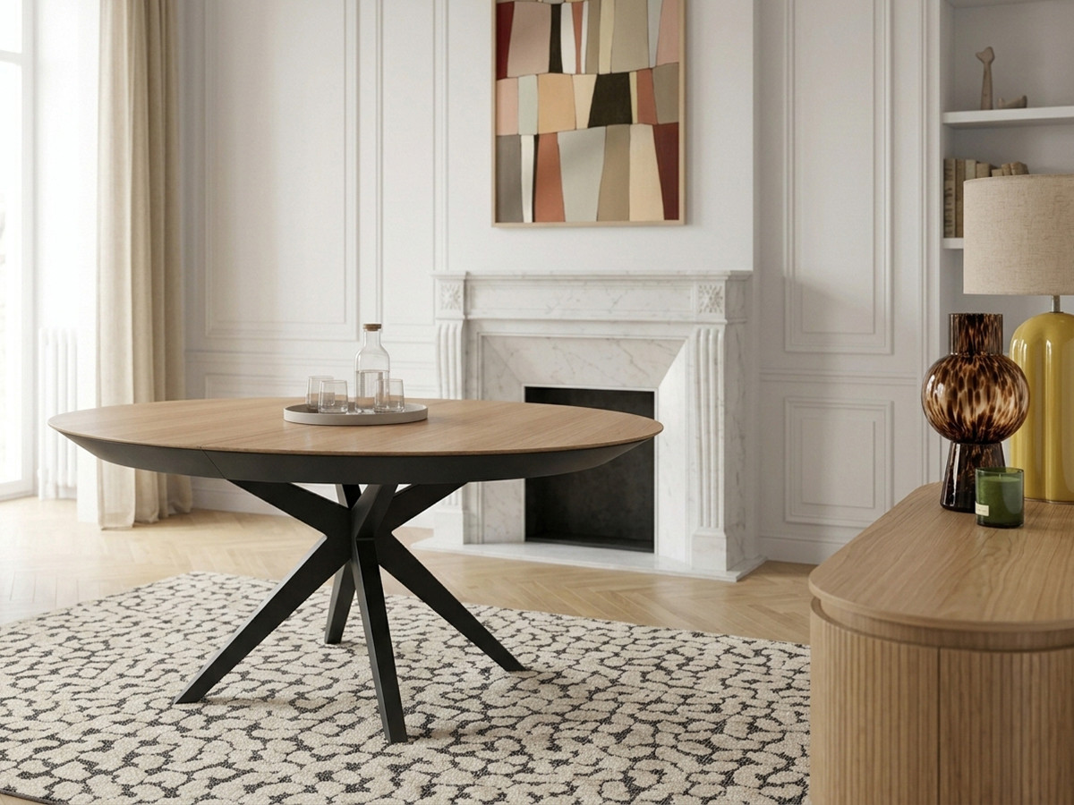 Bobochic Judith Esstisch ausziehbar Eiche furniert