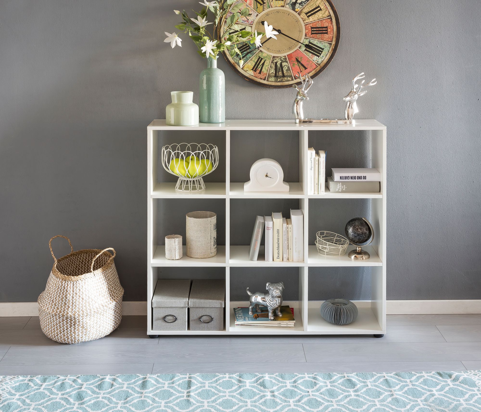 Bücherregal Nynashamn Weiß 108 × 29 × 104 cm
