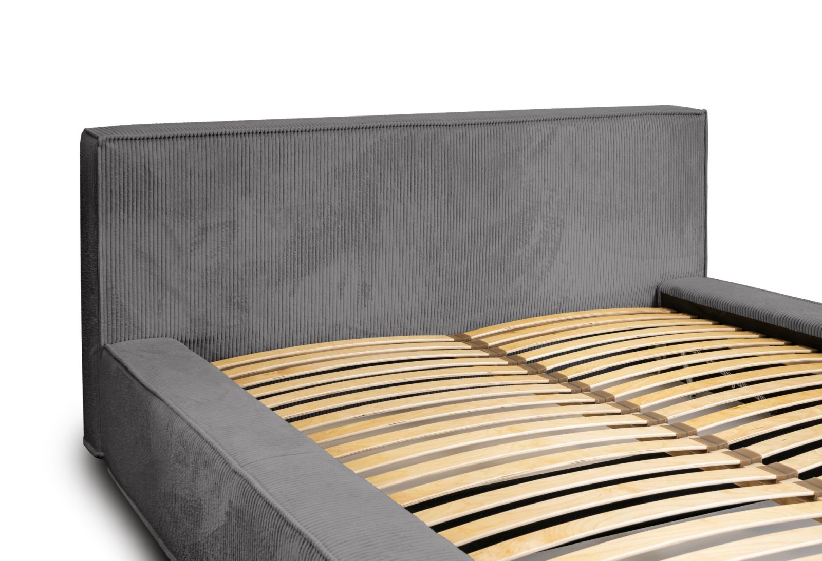 Polsterbett Brano Kord 140x200 mit Metallrahmen Lincoln 90