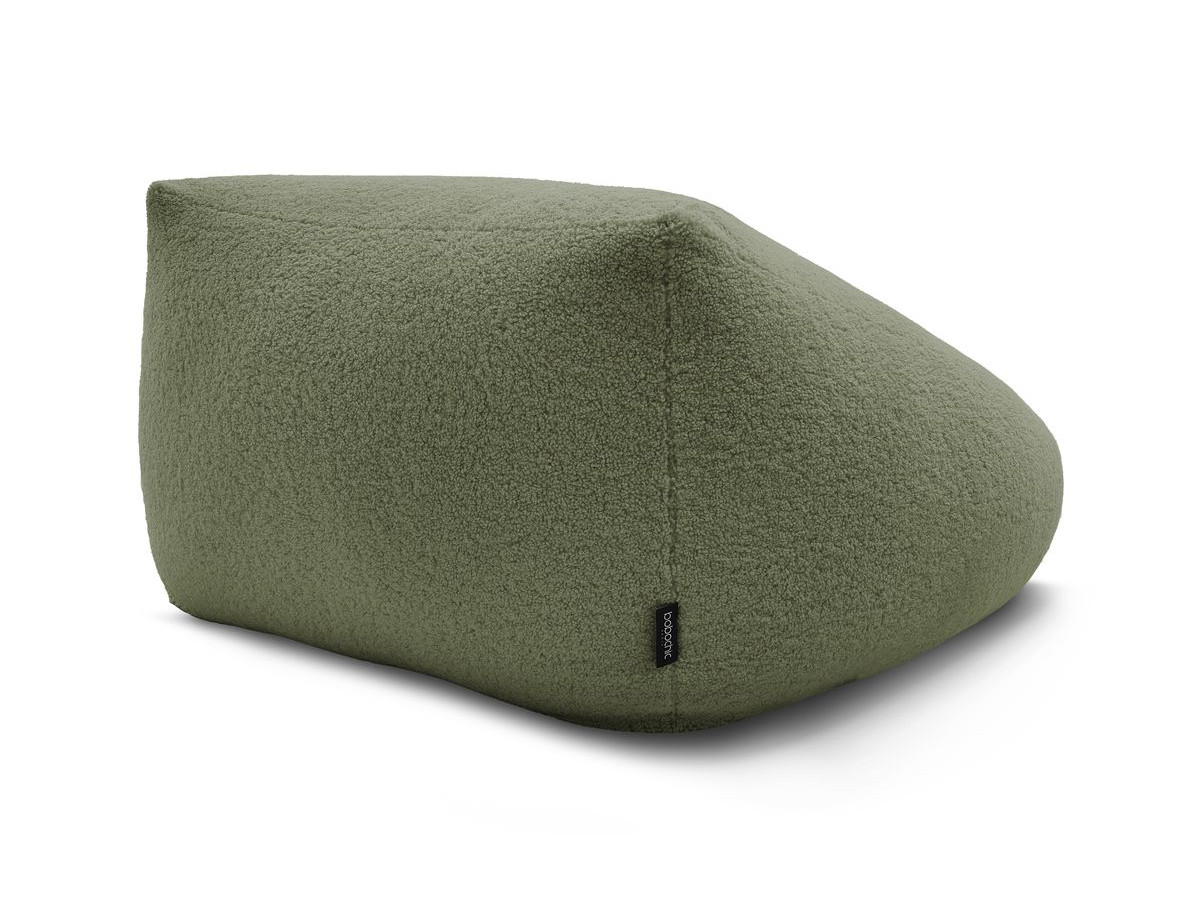 Bobochic Lilibet Pouf Bouclé-Stoff Grün