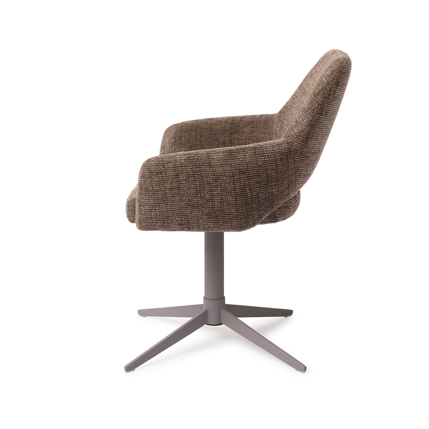 Jesper Home Esszimmerstuhl Yanai Checked Chestnut Quad Grau