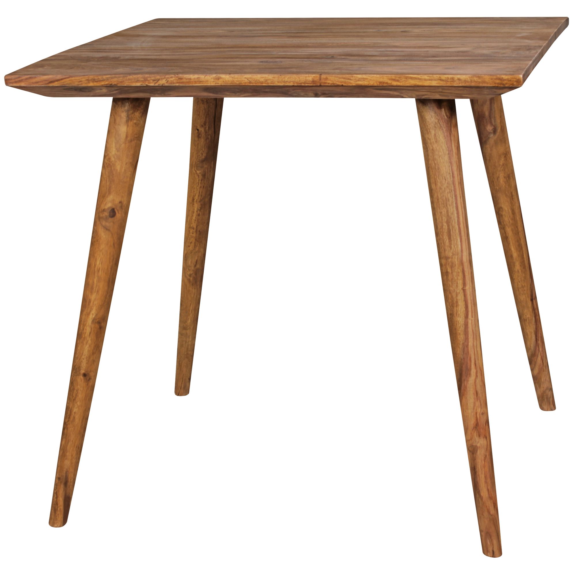Esstisch Bindal Massivholz Dunkelbraun 80 × 80 cm