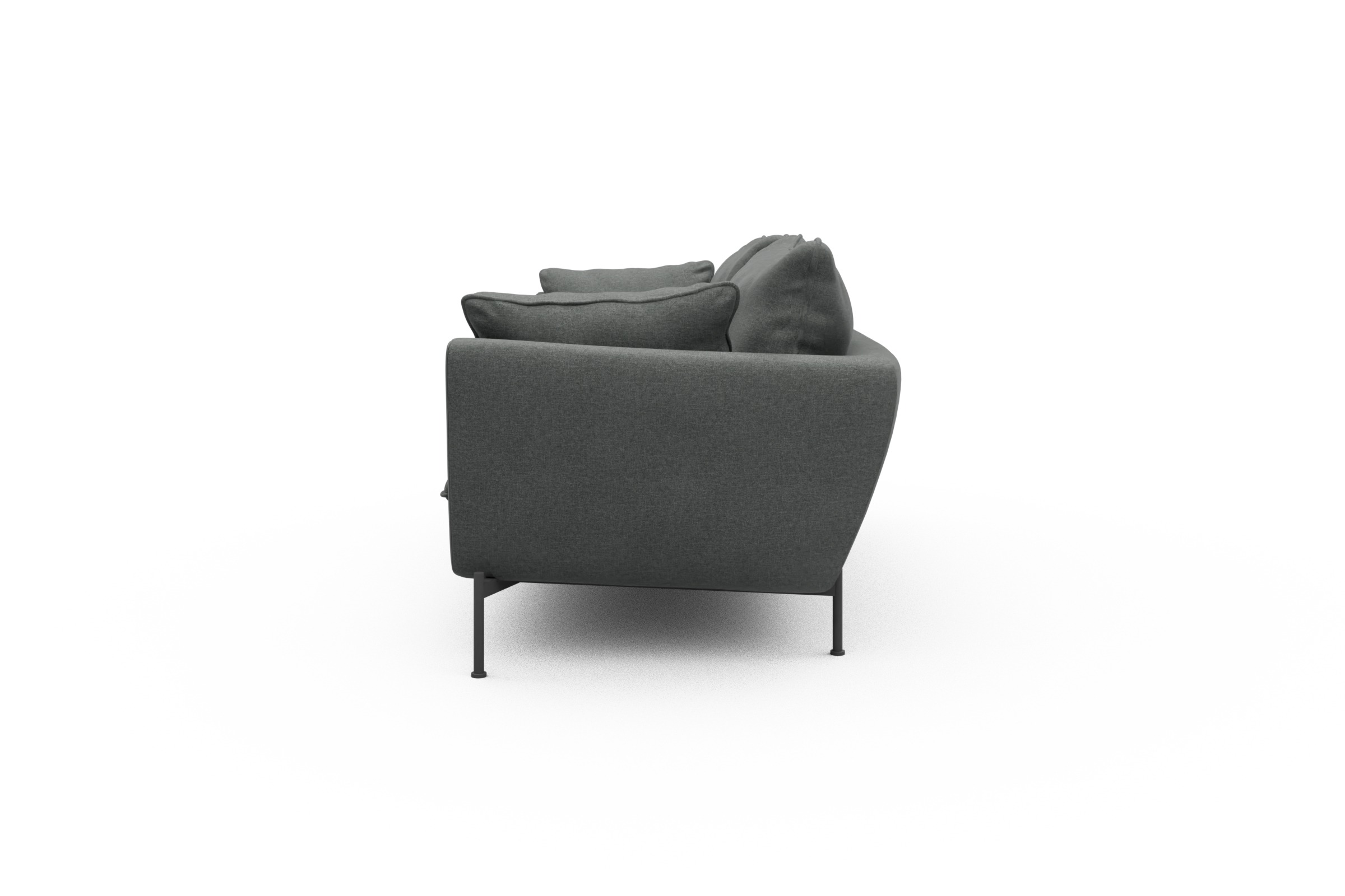 Sofa Anton PREMIUM 3-Sitzer Satya-Steel