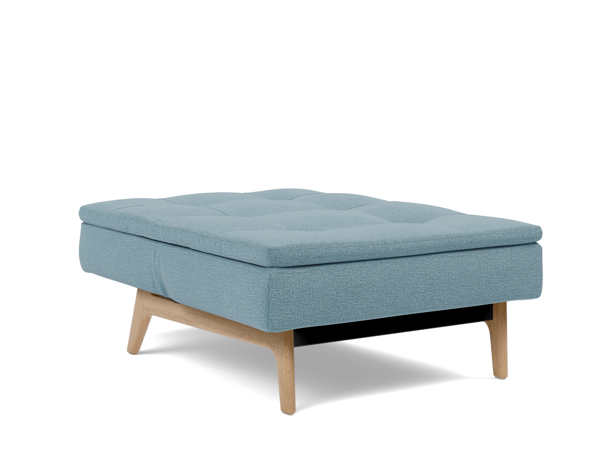 Sessel Dublexo Flachgewebe Mixed Dance 525-Light-Blue Beine Eiche