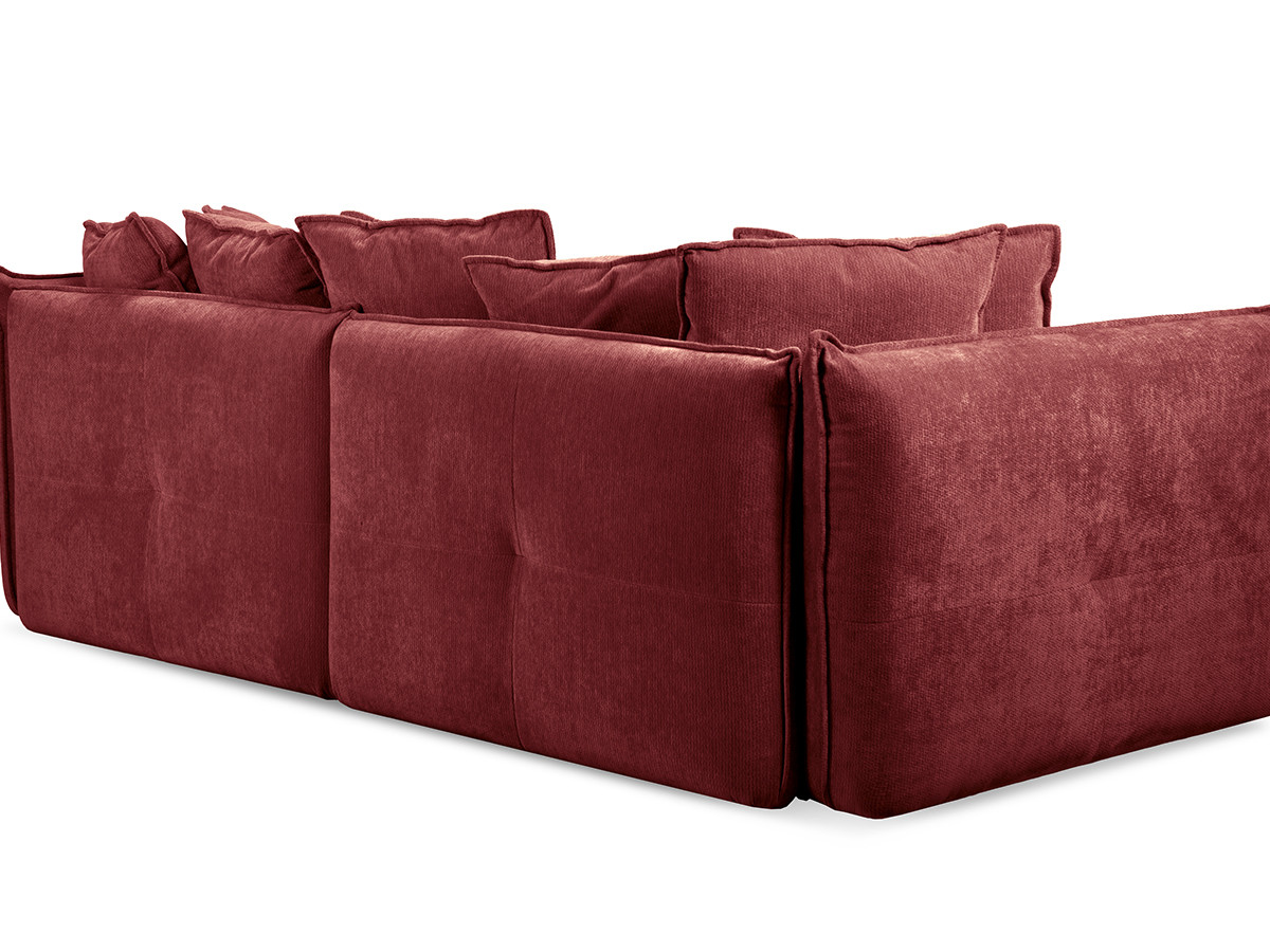 Bobochic Harlem Sofa 3-Sitzer Stoff Rot