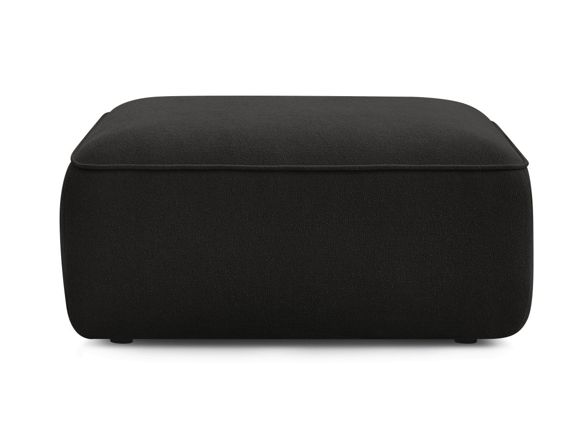 Bobochic Zephyr Pouf Strukturstoff Schwarz