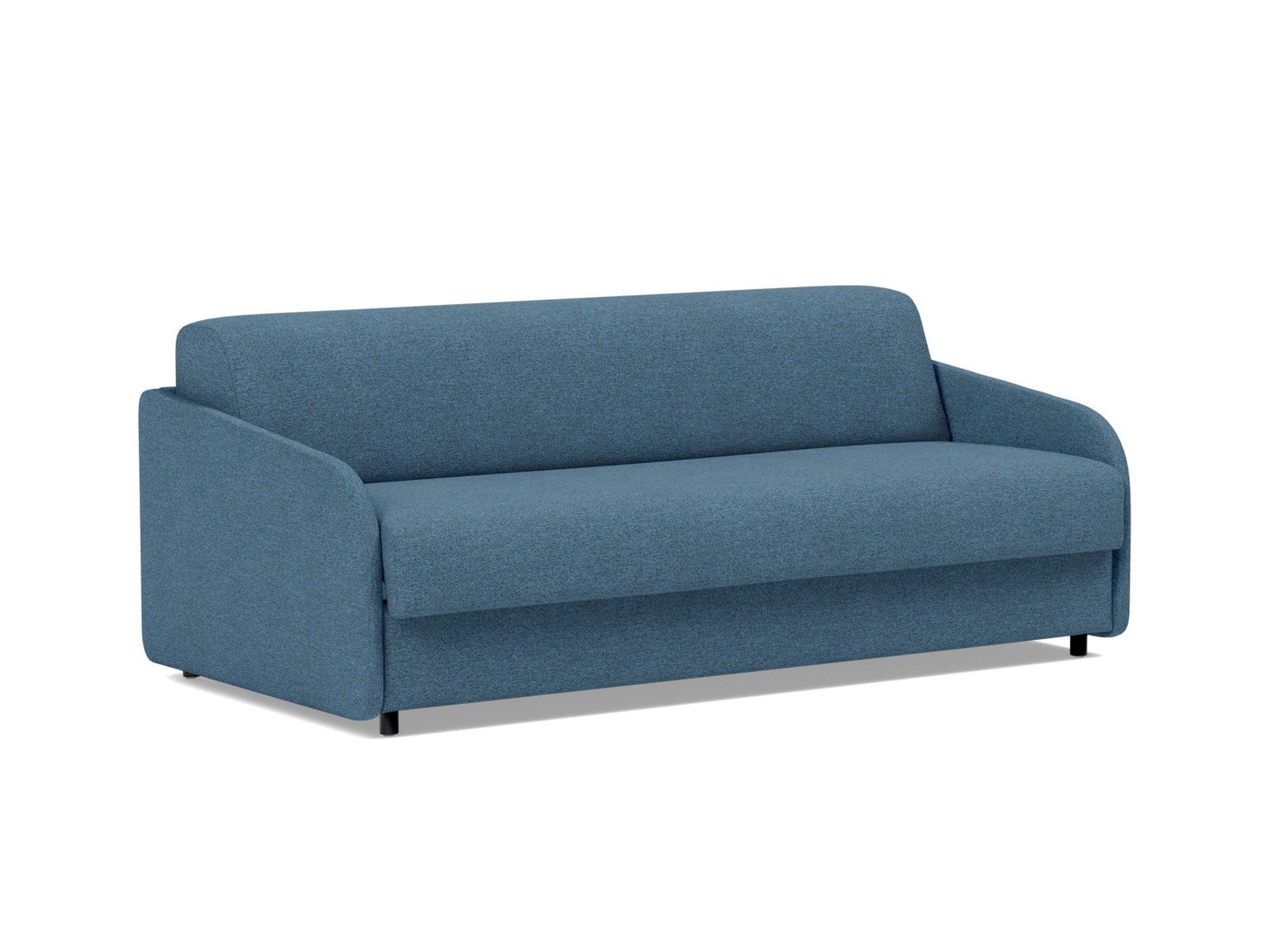 Schlafsofa Eivor mit Memory-Matratze 160 Strukturierter Stoff Weda 302-Weda-Blue