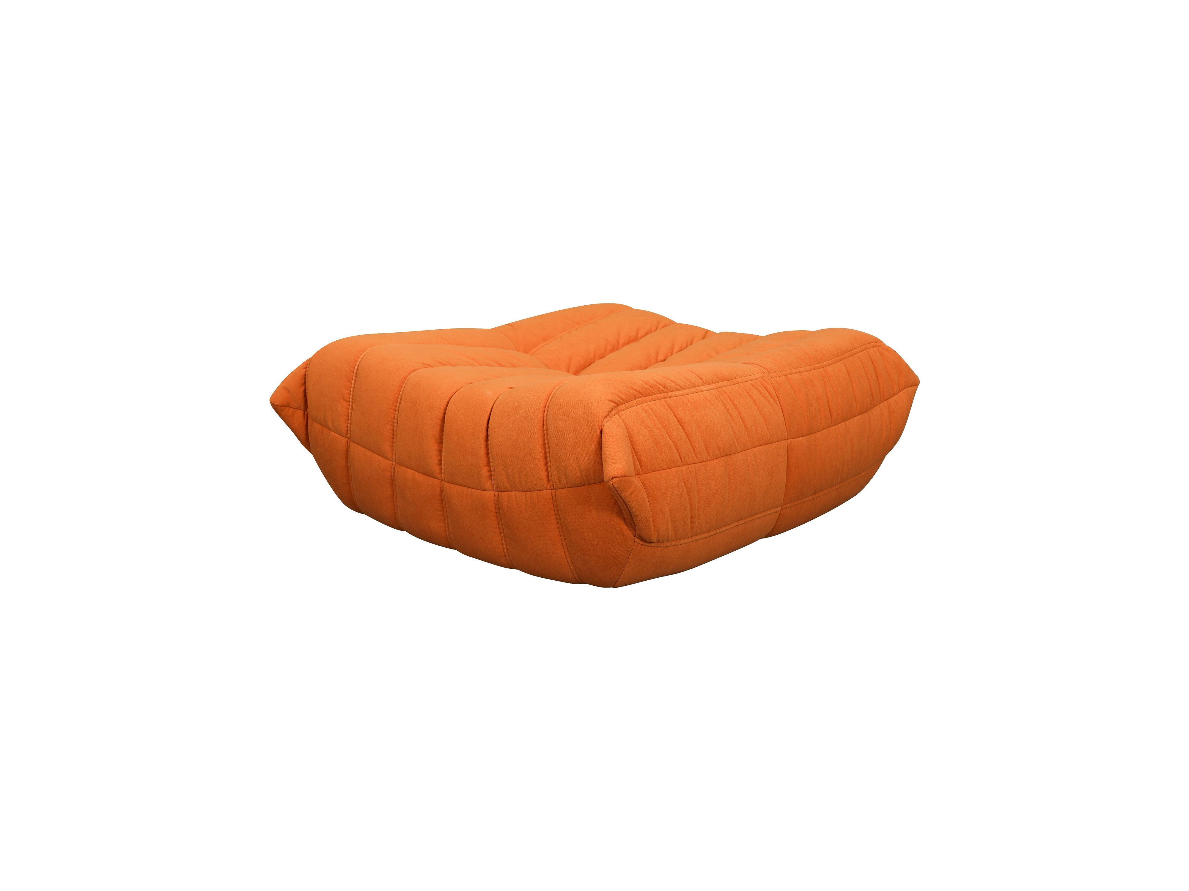 Livin Hill Set Nua: Sessel 87 cm + Fußhocker Gebrannte Orange