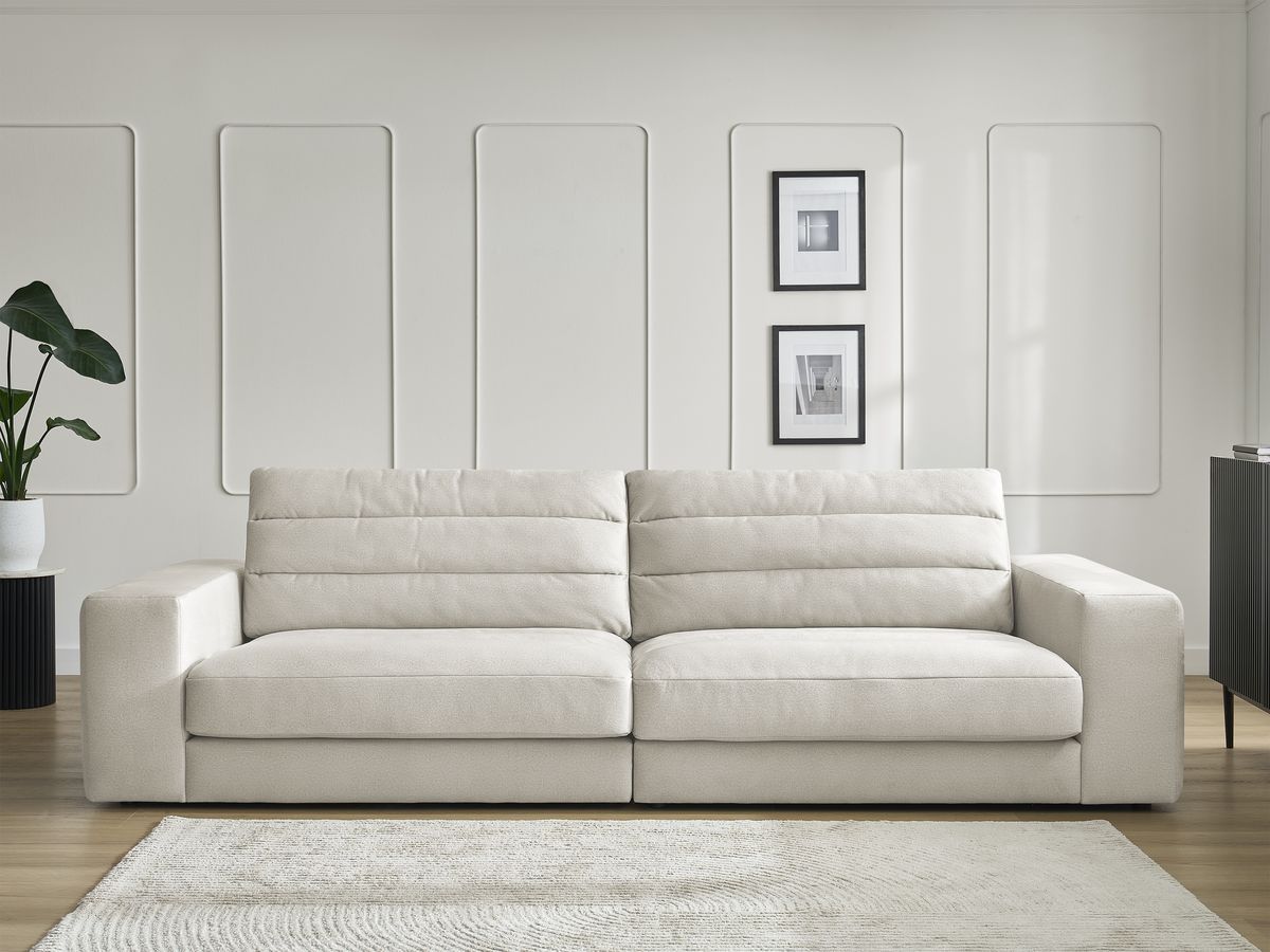 Bobochic Sierra Sofa 3-Sitzer Samt Beige