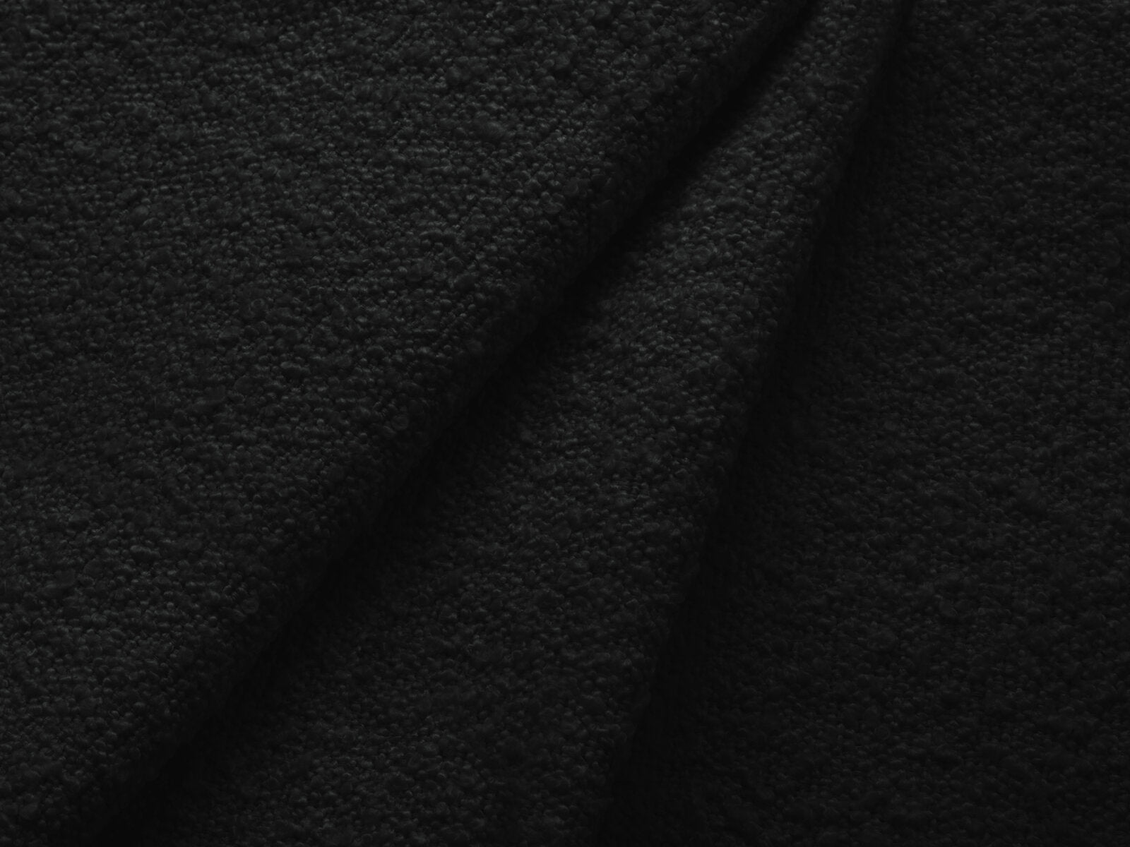 Micadoni Hocker Kate halbrund 1-Sitzer Boucle Schwarz