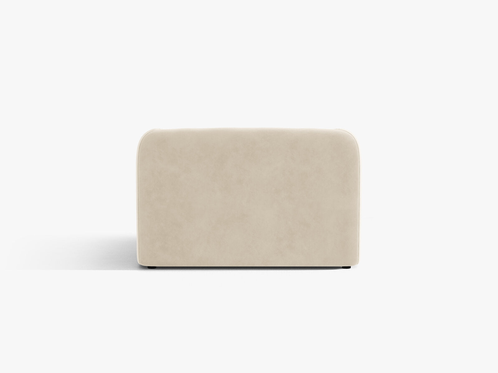 Micadoni Sessel Miley 1-Sitzer Samt Venus Helles Beige