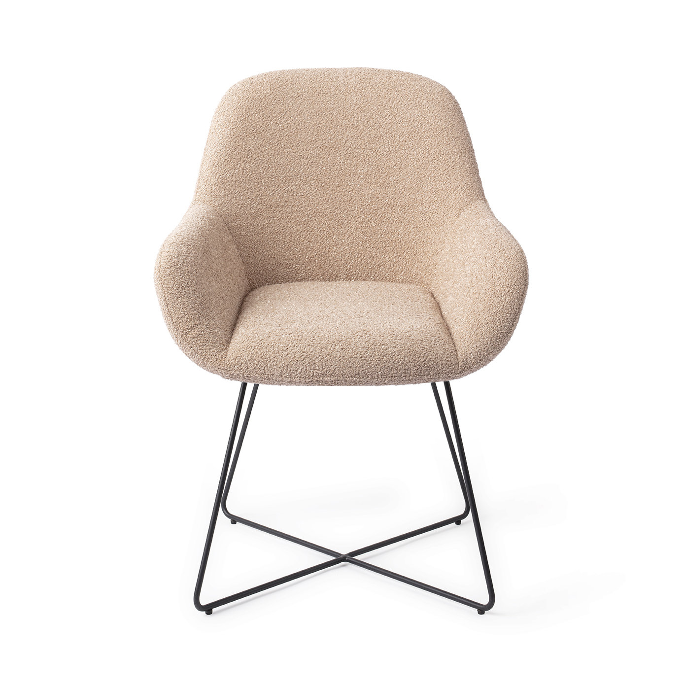 Jesper Home Esszimmerstuhl Kushi Flax Relax Cross Schwarz