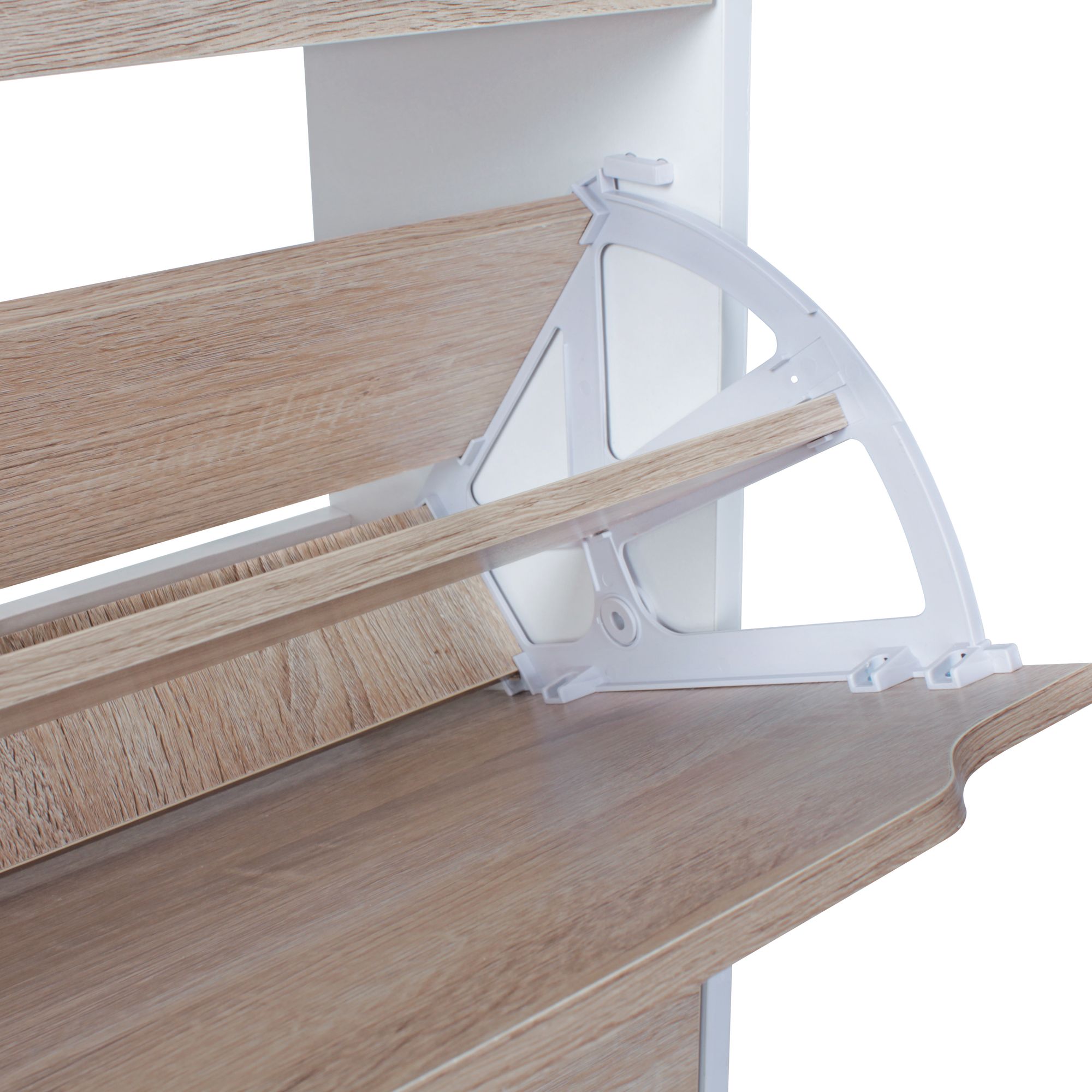 Schuhschrank Ebeltoft Weiß 60 × 24 × 150 cm
