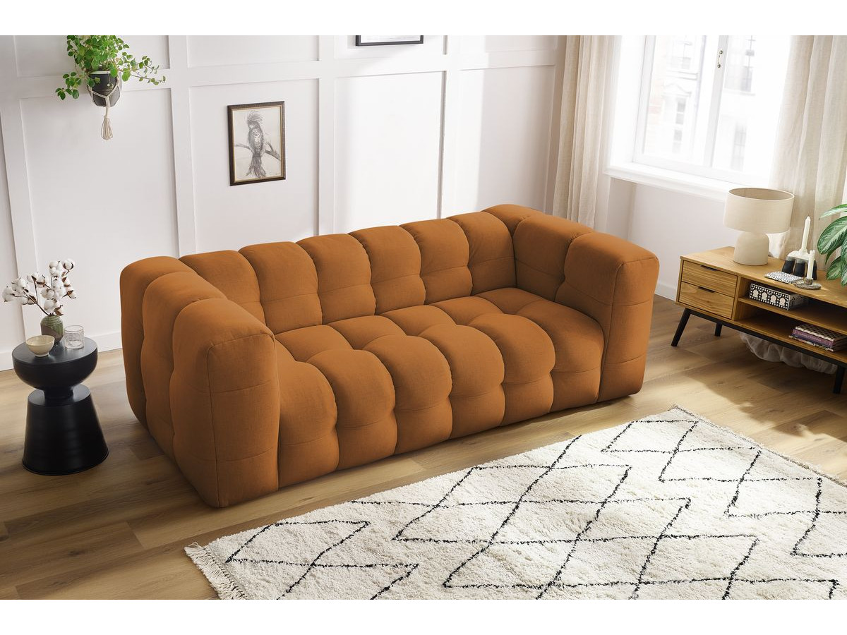 Bobochic Cloud Sofa 3-Sitzer Stoff Gelb