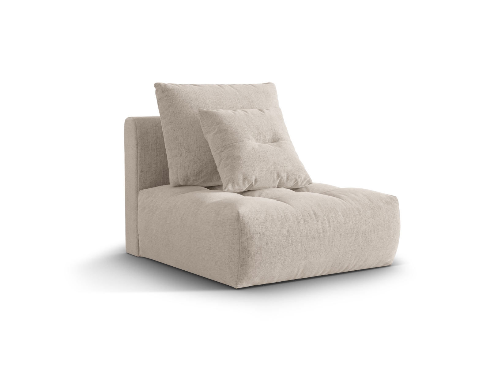 Micadoni Armloses Modul Bloom Strukturierter Stoff City Dunkelbeige
