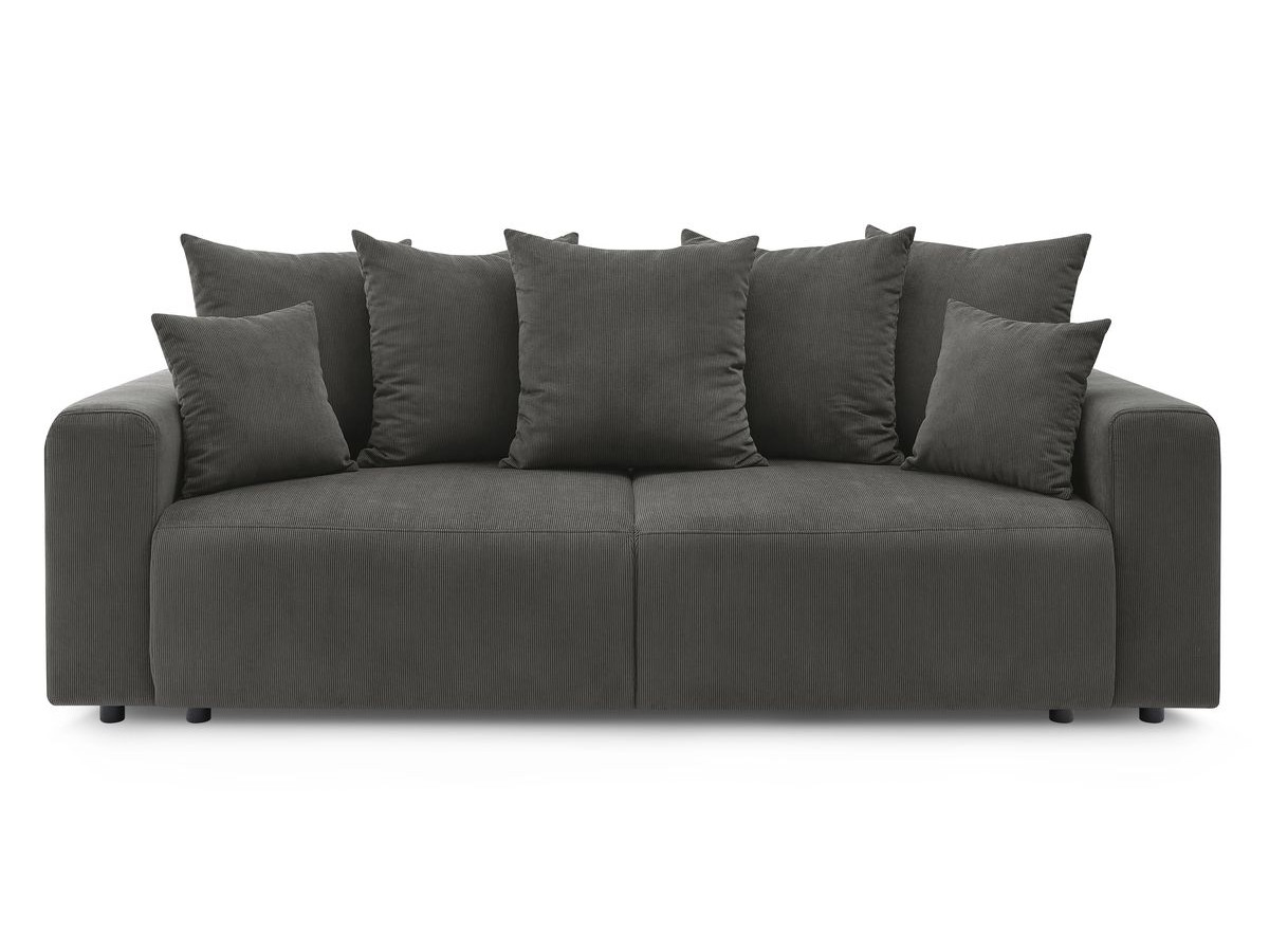 Bobochic Envy Sofa 3-Sitzer Cordsamt Dunkelgrau