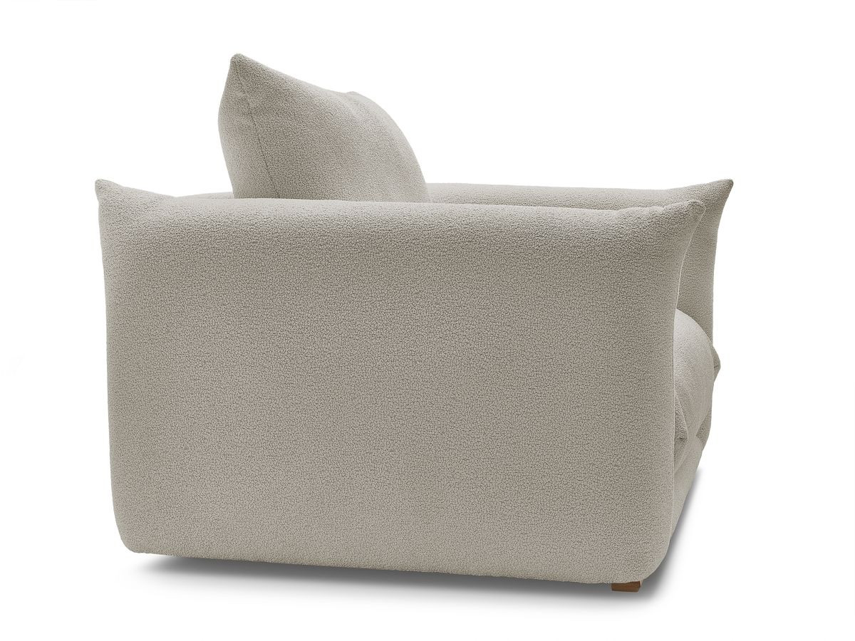 Bobochic Ernest Sessel Bouclé-Stoff Taupe