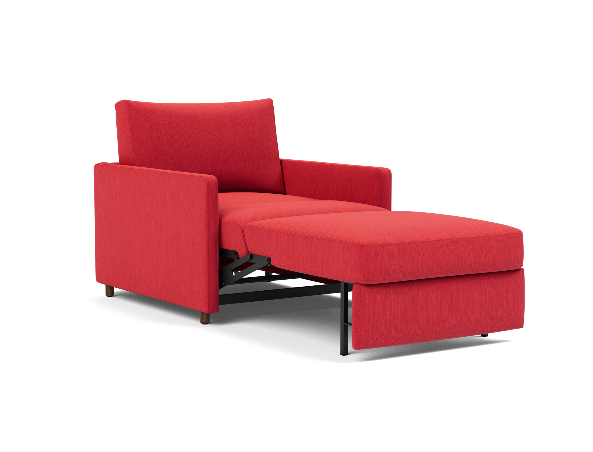 Schlafsessel Neah mit Slim-Armlehnen Flachgewebe Elegance 511-Red