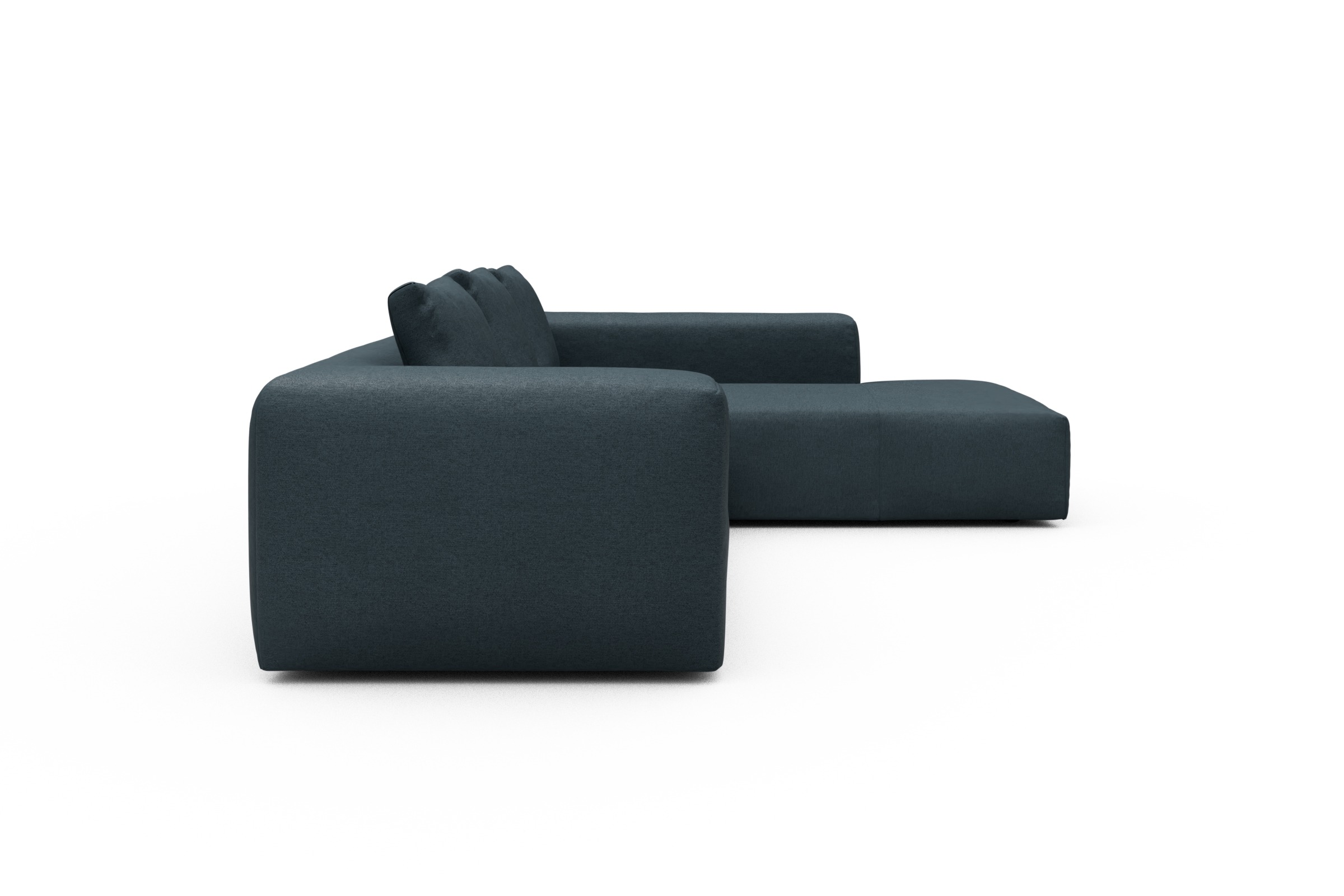 Ecksofa Fred Relax-Ecke rechts mit 2,5-Sitzer Denari-Royal-Blue