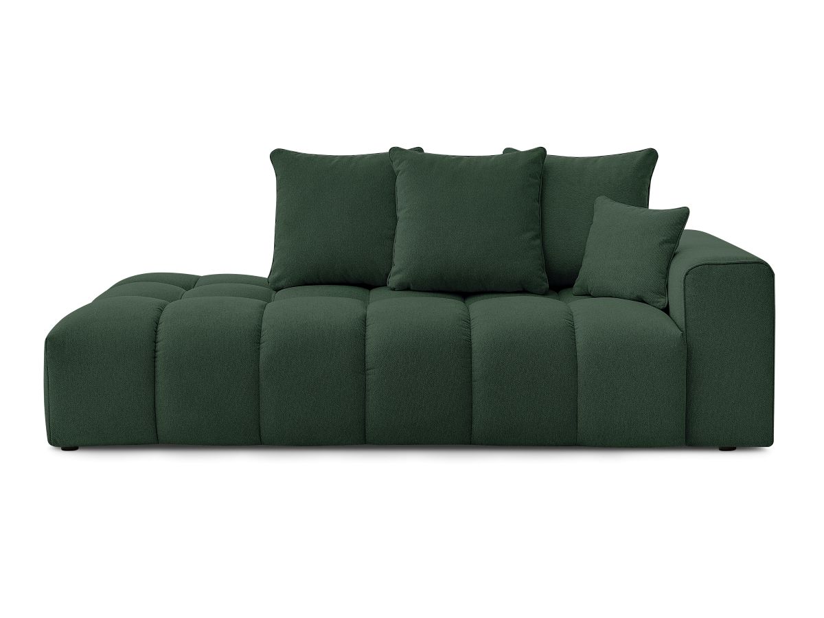 Bobochic Mont-blanc Sofa 4-Sitzer Melange-Stoff Grün Armlehne rechts