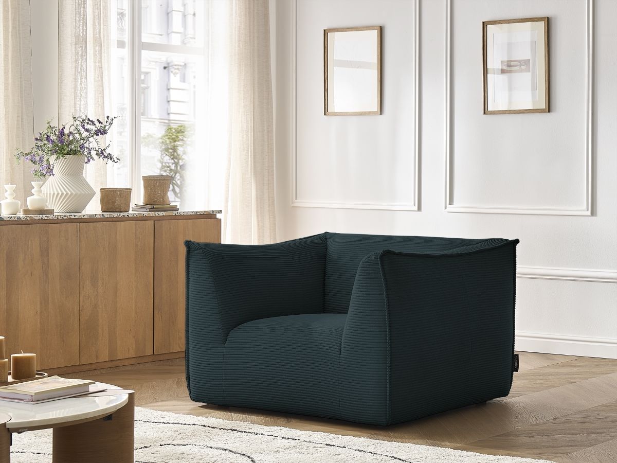 Bobochic Giorgia Sessel Cordsamt Dunkelblau