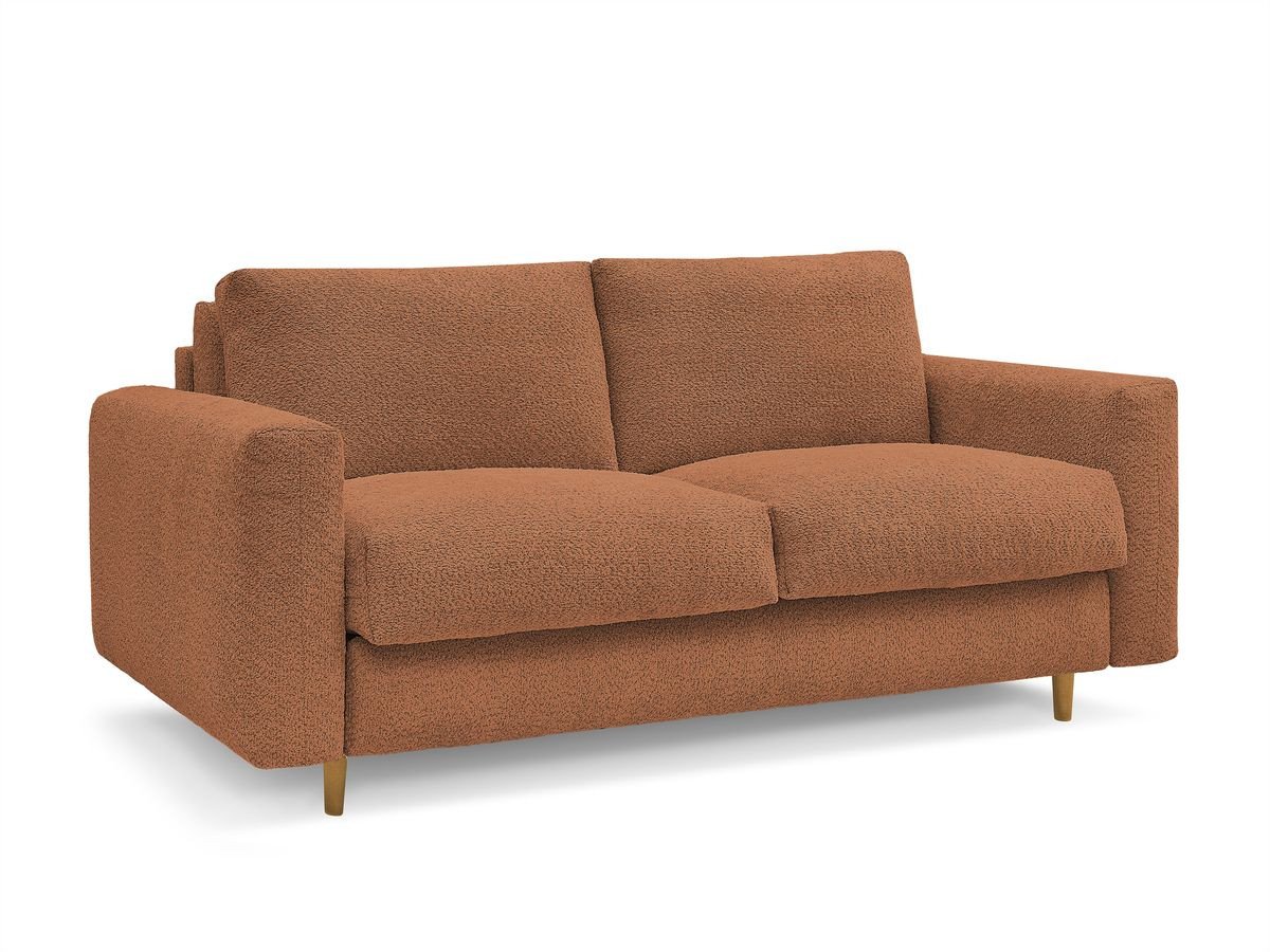 Bouclé-Stoff · Orange