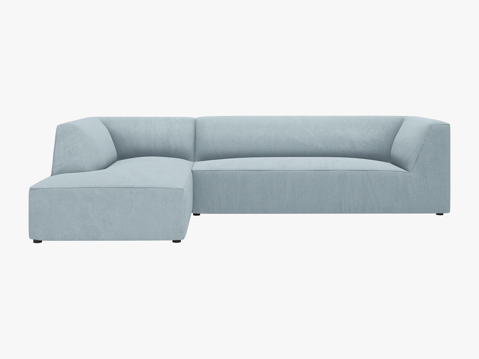 Micadoni 4-Sitzer Modular Sofa Ruby Links Kord Scala Hellblau