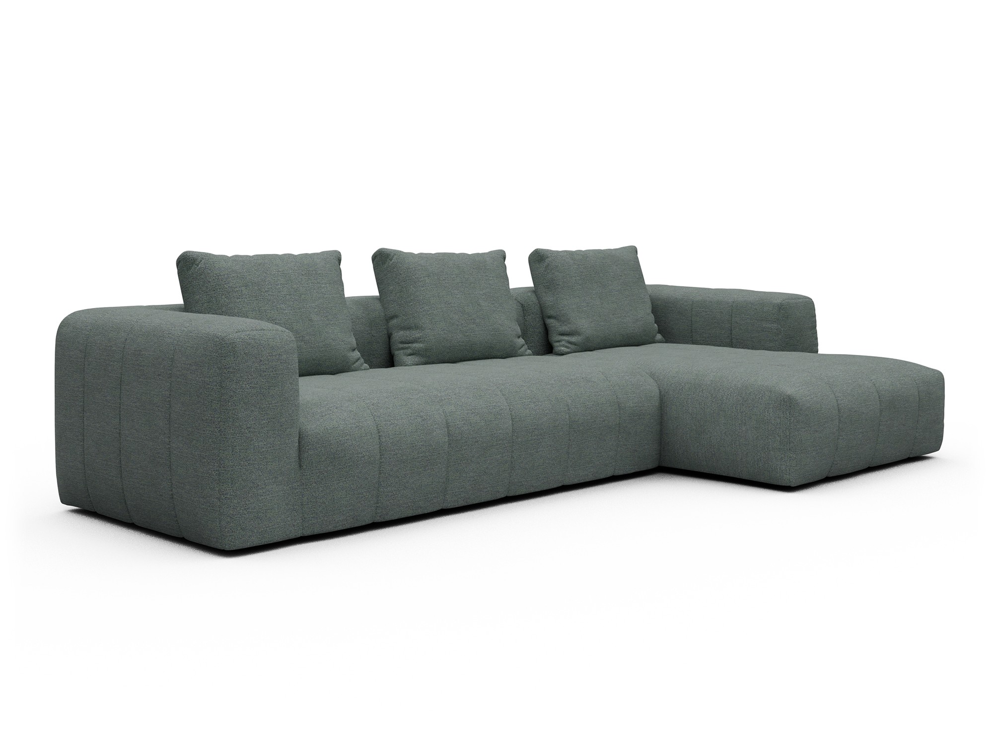 Hugo 2,5-Sitzer Armlehne links mit Chaiselongue Carreno-Ice-Blue moebelfaktor