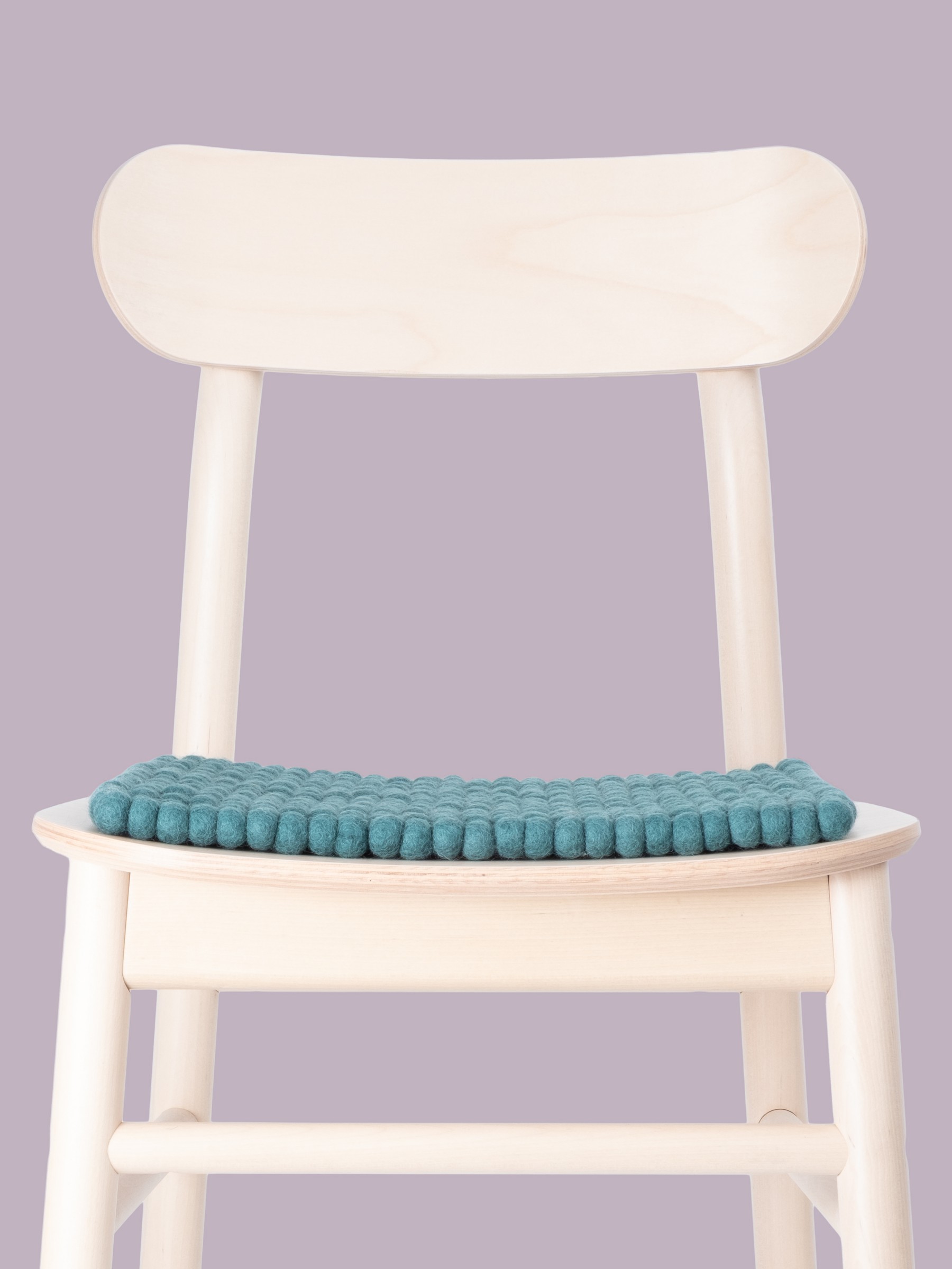 myfelt Noah Filzkugel-Sitzauflage Petrol 36 x 36 cm