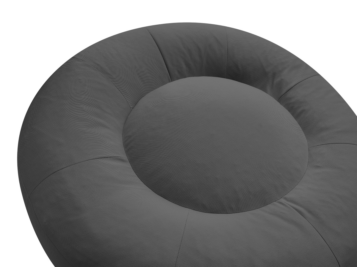 Bobochic Eloane Pouf Stoff Dunkelgrau, 150 cm