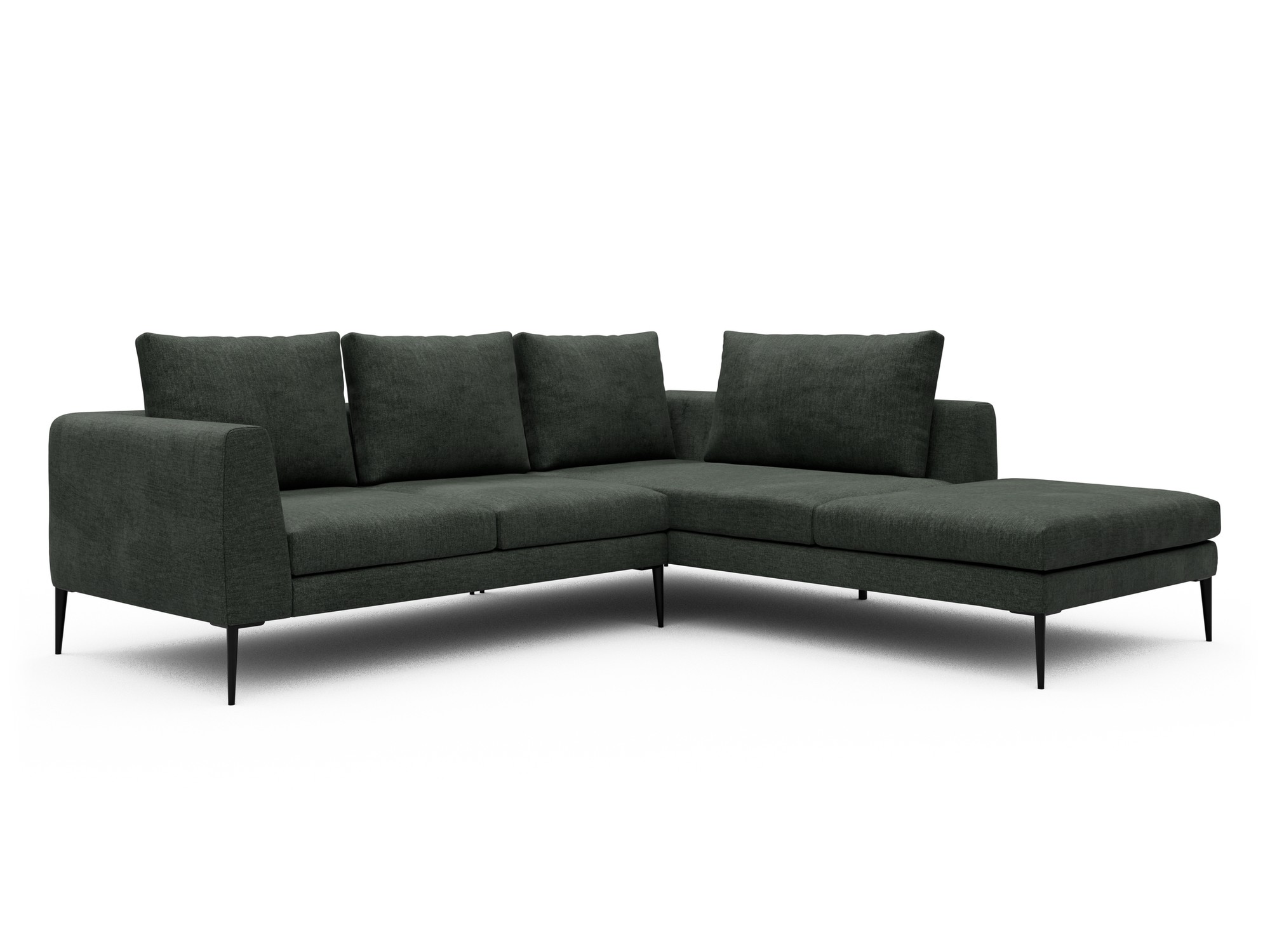 Skandi Home Ecksofa Paul Relax-Ecke rechts mit 2-Sitzer Aivi-Pine-Green moebelfaktor