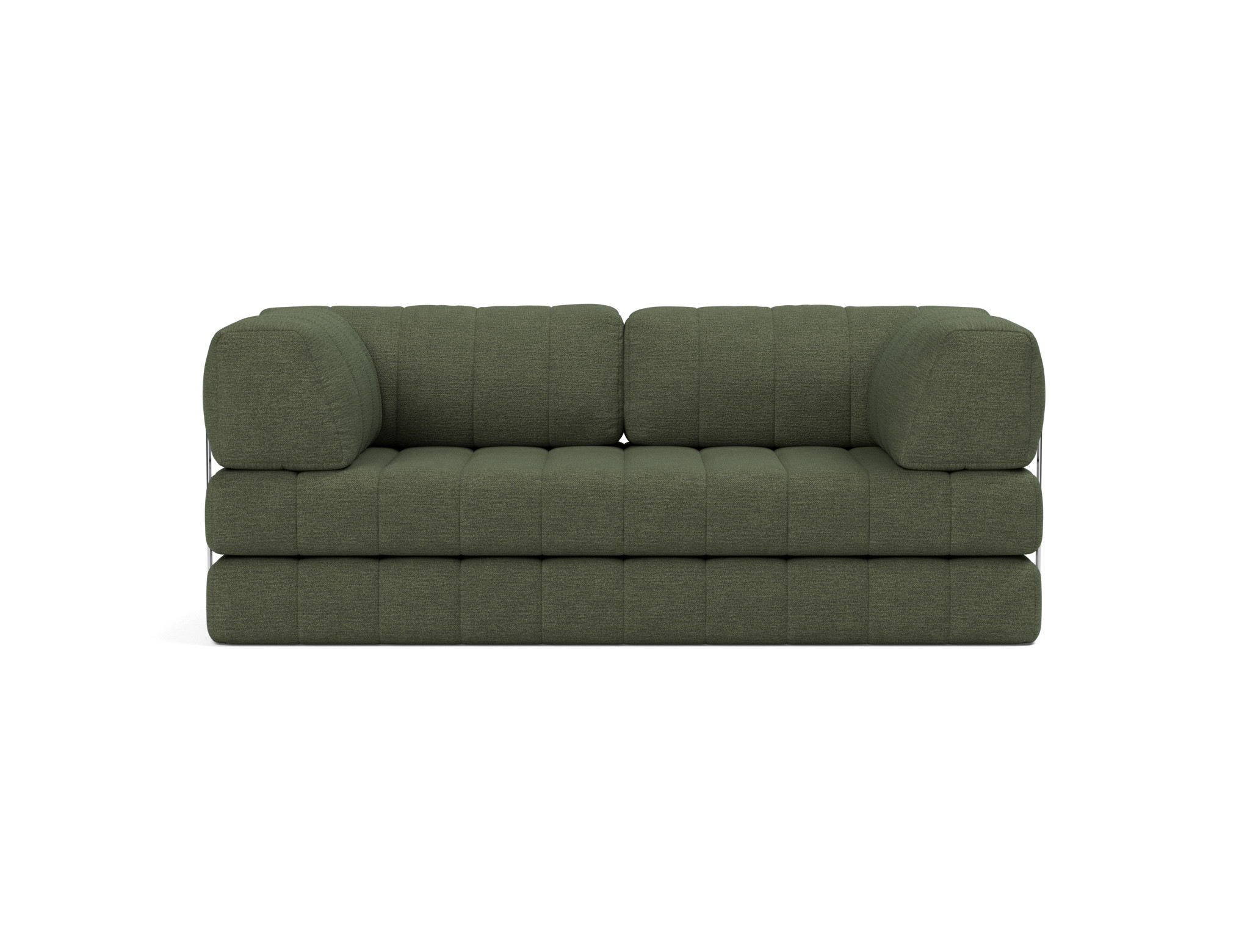 Schlafsofa CozyPad mit Armlehnen Strukturierter Stoff Taura 353-Forest