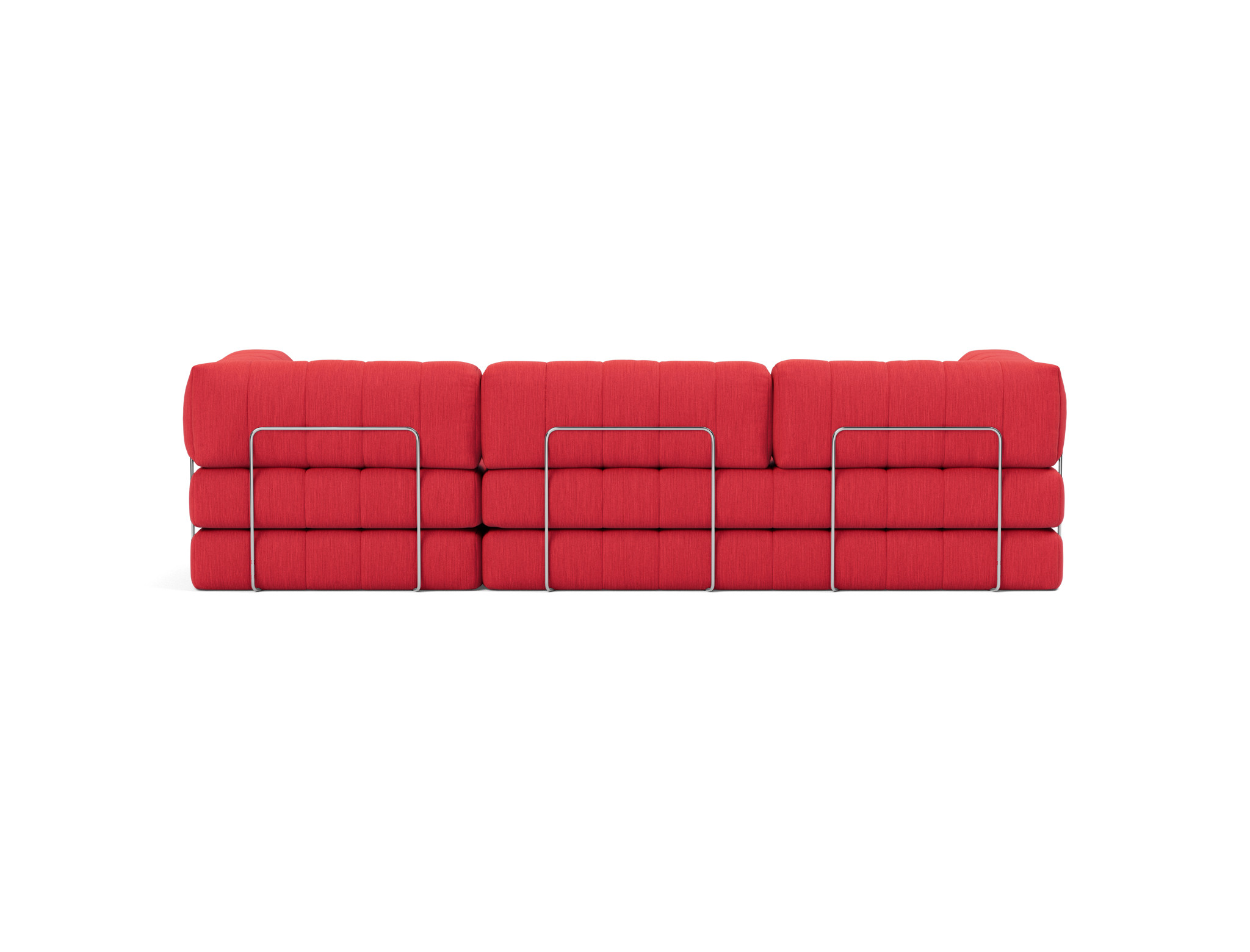 Schlafsofa CozyPad Grand mit Armlehnen Flachgewebe Elegance 511-Red