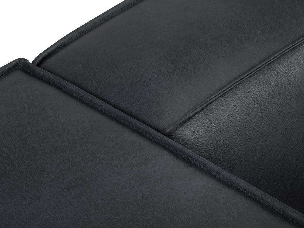 Cosmopolitan Design Pouf Turin Leder Granada Blau