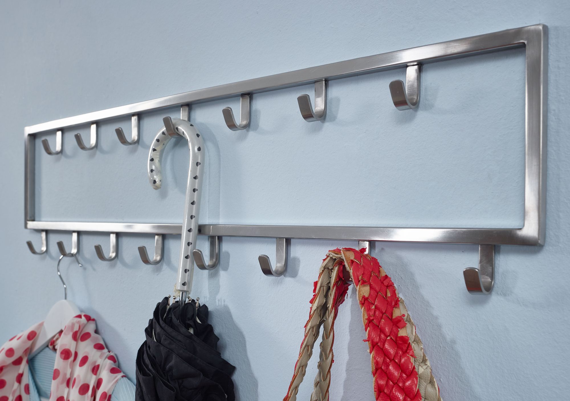 Wandgarderobe Freysnes Metall Silber 80 × 4 × 20 cm