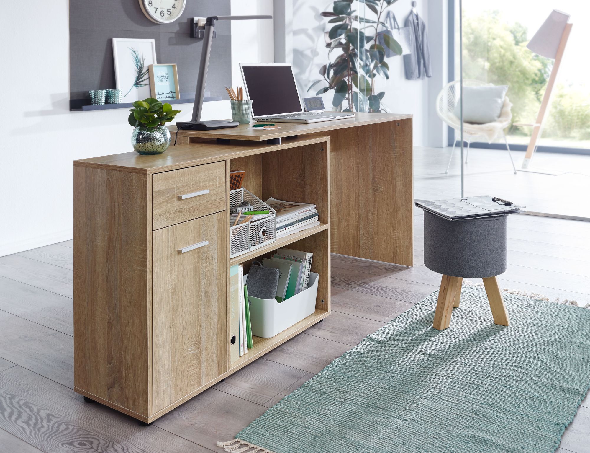 Schreibtisch Etne Sonoma 120 × 106,5 × 75,5 cm