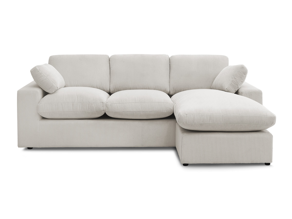 Bobochic Belair Ecksofa 220 × 139 cm Cordsamt Beige