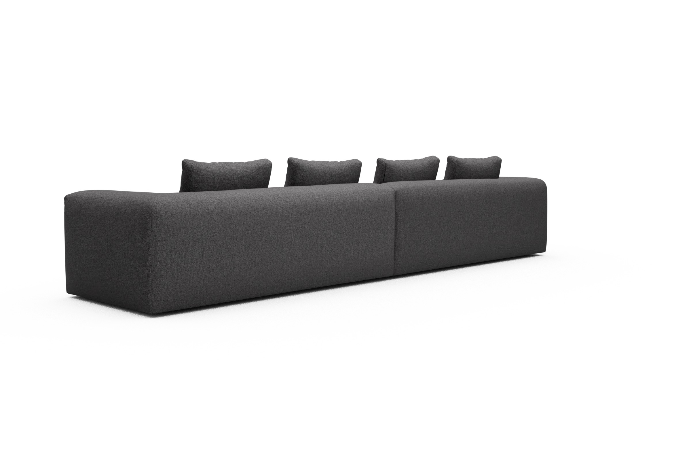 Sofa Modulares XXL Sofa Fred 5-Sitzer Sama-Antracite