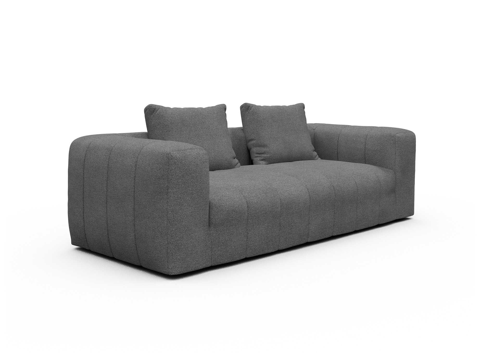 Hugo 3-Sitzer Boucle-Ash-Grey moebelfaktor