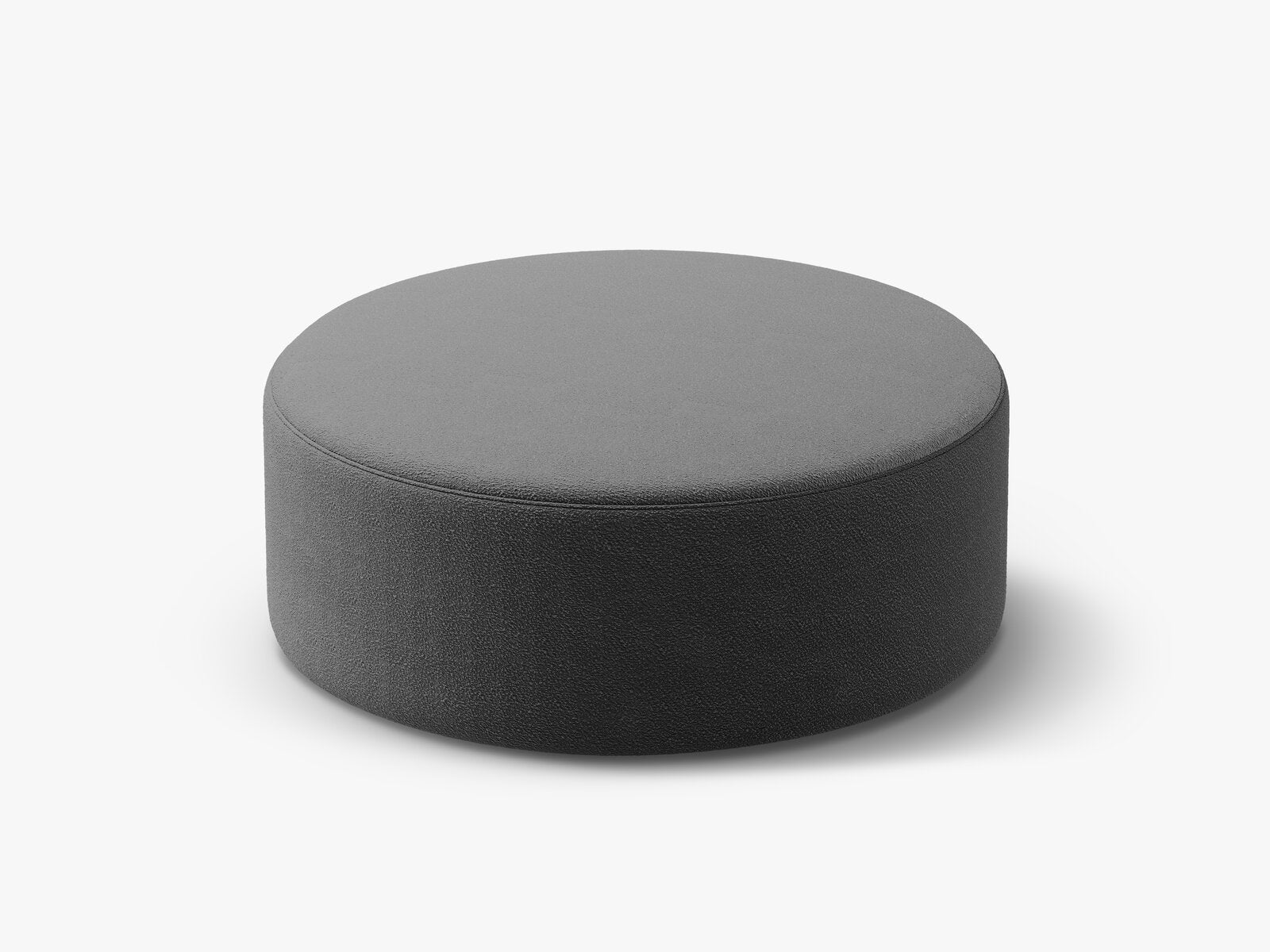 Micadoni Pouf Dia 90cm Boucle Baloo Dunkelgrau