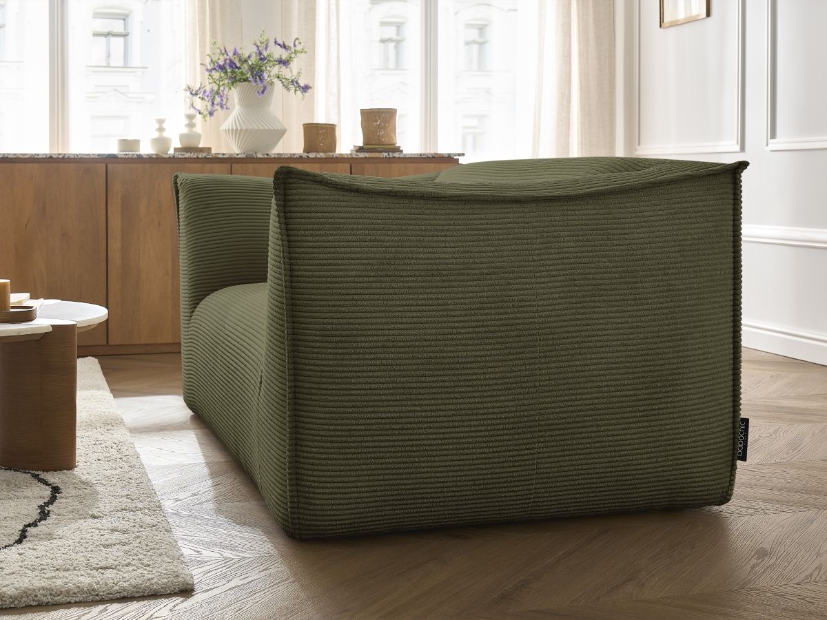 Bobochic Giorgia Sofa 2-Sitzer Cordsamt Grün