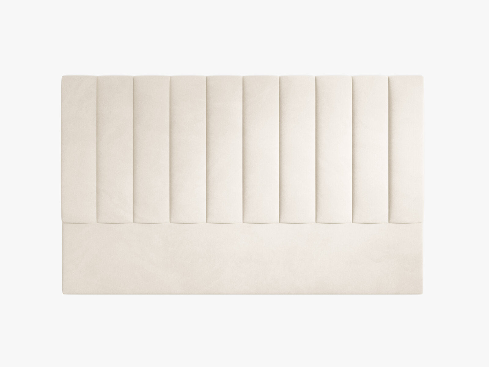 Micadoni Marl Polster-Kopfteil Samt Magic Velvet Elfenbein 200x120