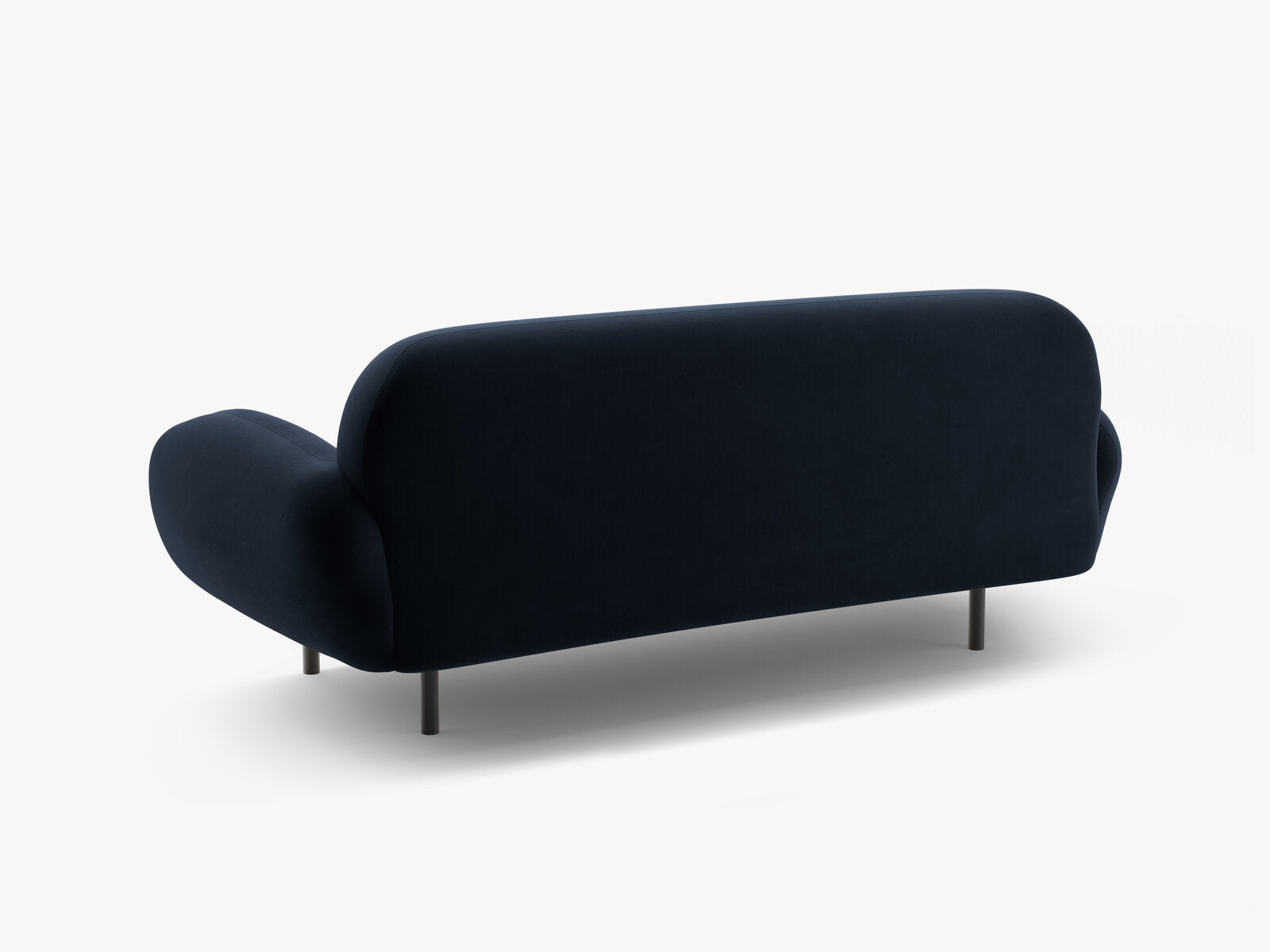 Micadoni Sofa Poppy 2-Sitzer große Version Samt Casino Königsblau