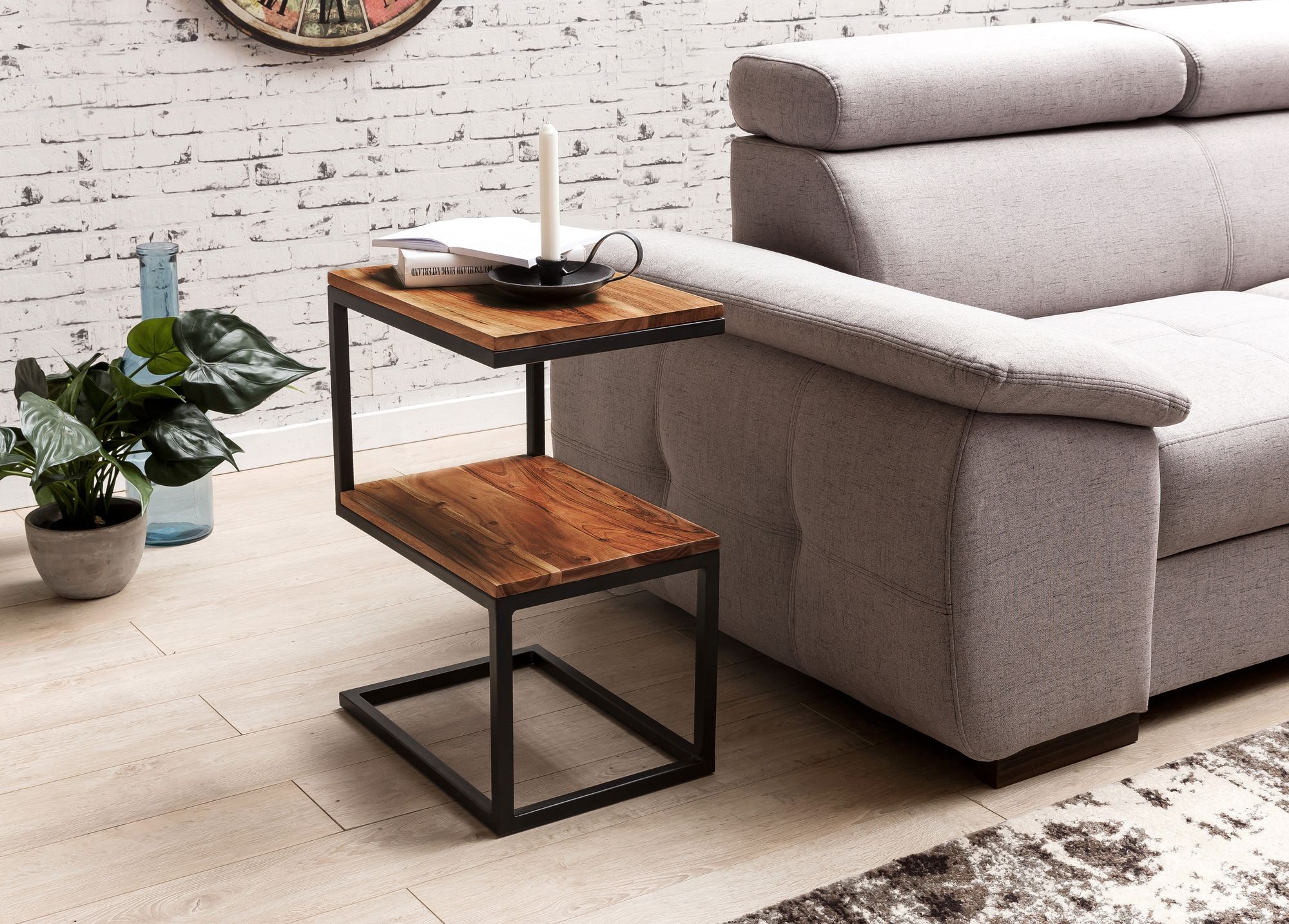 Beistelltisch Alden Massivholz Sheesham 45 × 30 × 60 cm