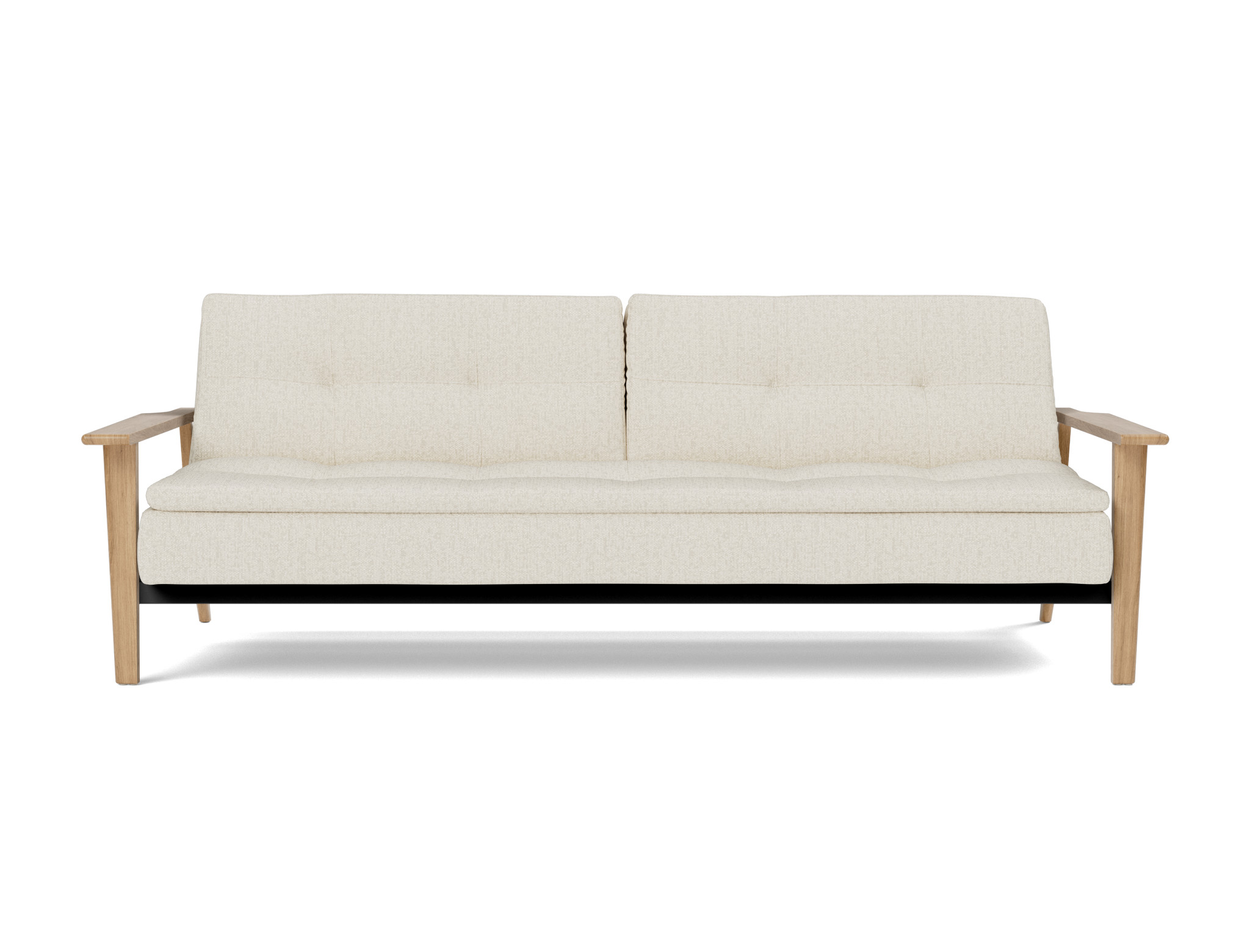 Schlafsofa Dublexo Frej Boucle Skandi 531-Off-White