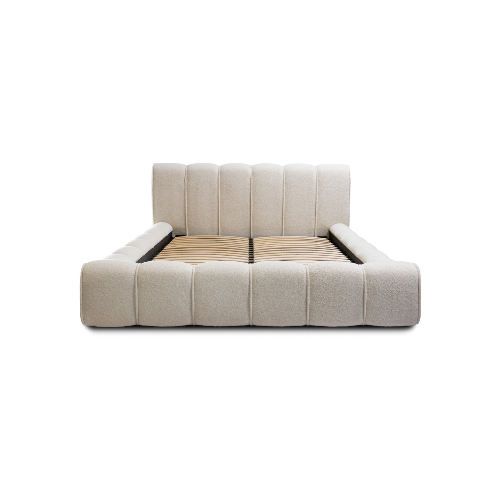 Polsterbett Belio Boucle 180x200 mit Metallrahmen Quelle 01