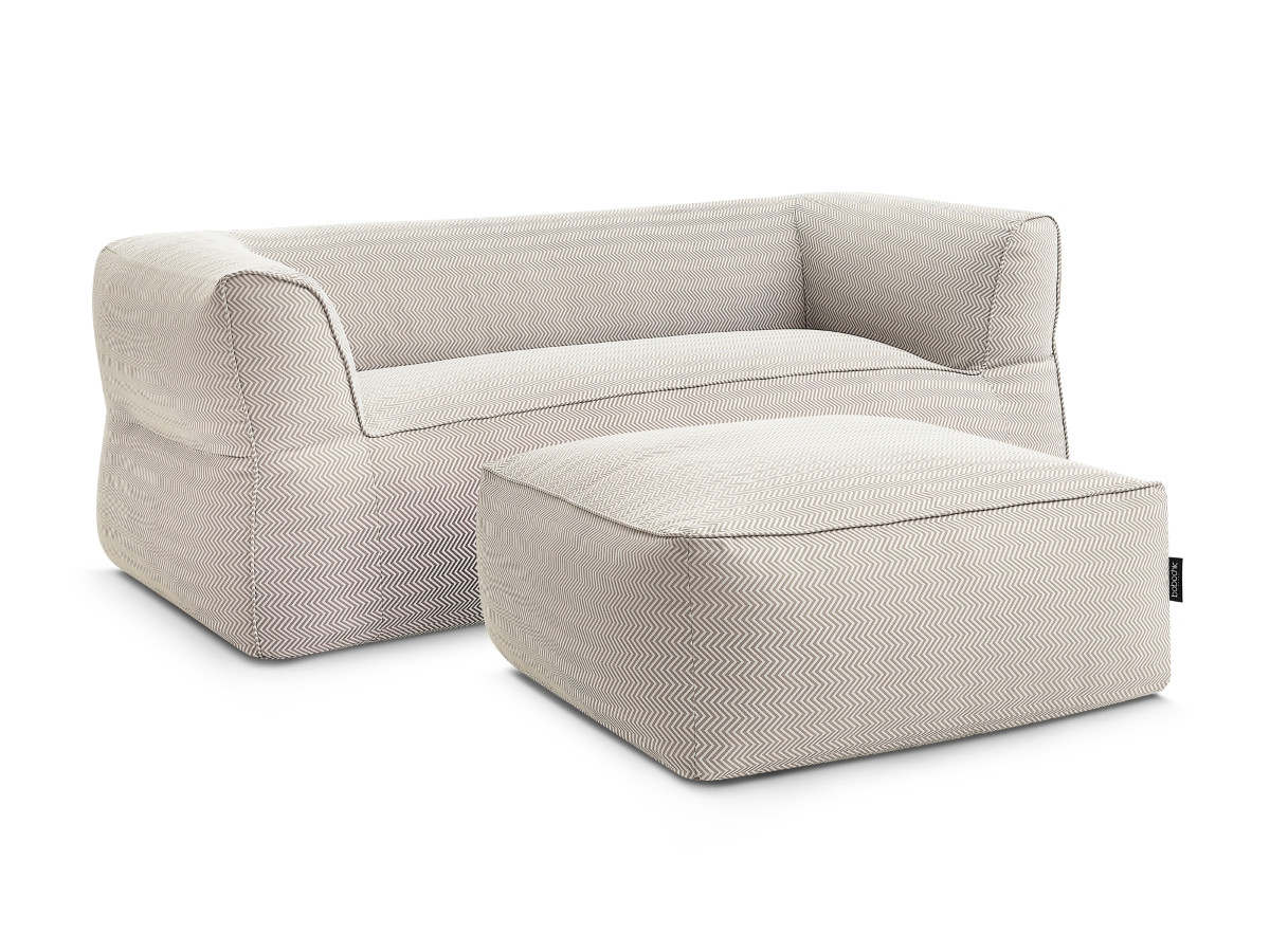 Bobochic Nour Gartensofa 4-Sitzer mit Pouf