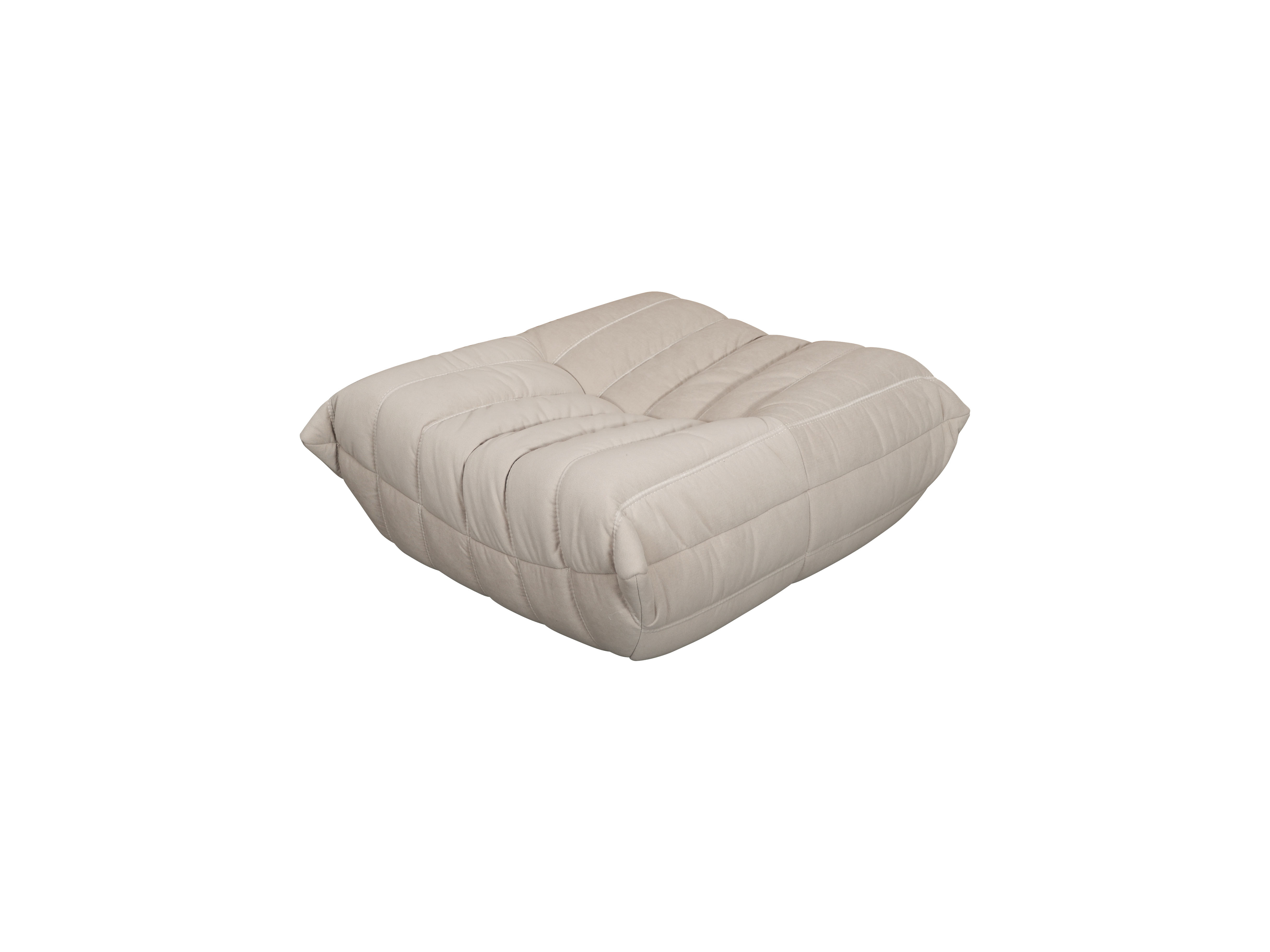 Livin Hill Set Nua: Sessel 87 cm + Fußhocker Hellbeige